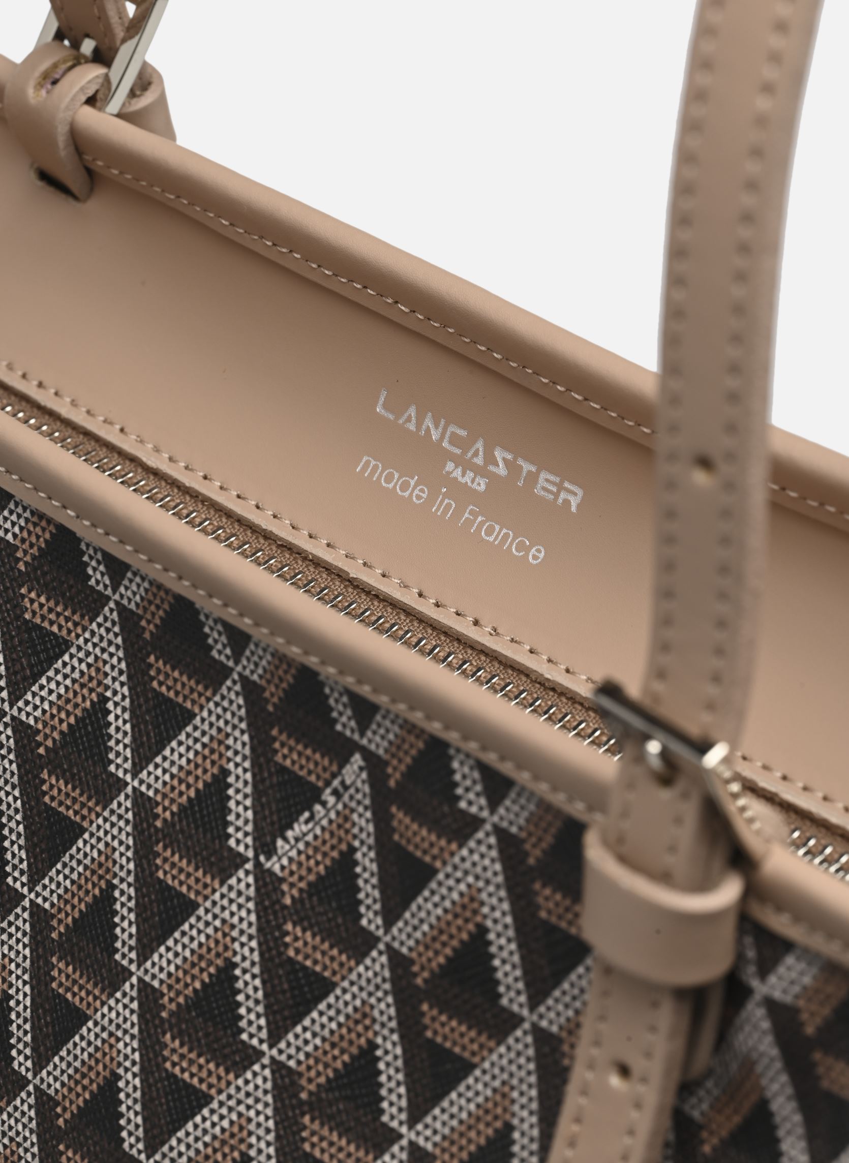 Grote winkelzak Sac cabas épaule Zippée L Ikon dames bruin Lancaster Grote winkelzak Sac cabas épaule Zippée L Ikon dames bruin MARRON - NUDE