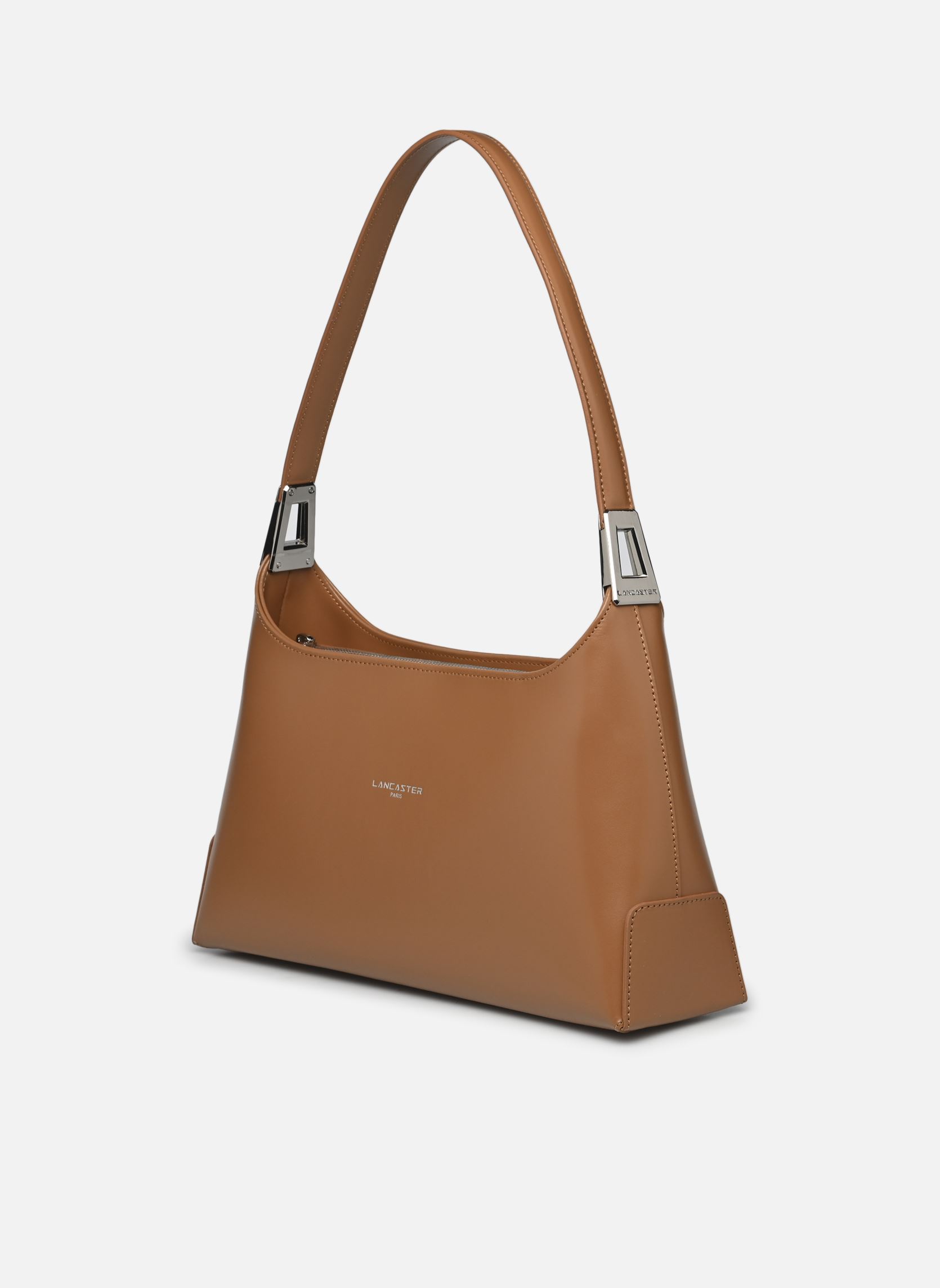 Sacs Sac porté épaule baguette Zippé Suave Ac femme marron Lancaster Sacs Sac porté épaule baguette Zippé Suave Ac femme marron CAMEL