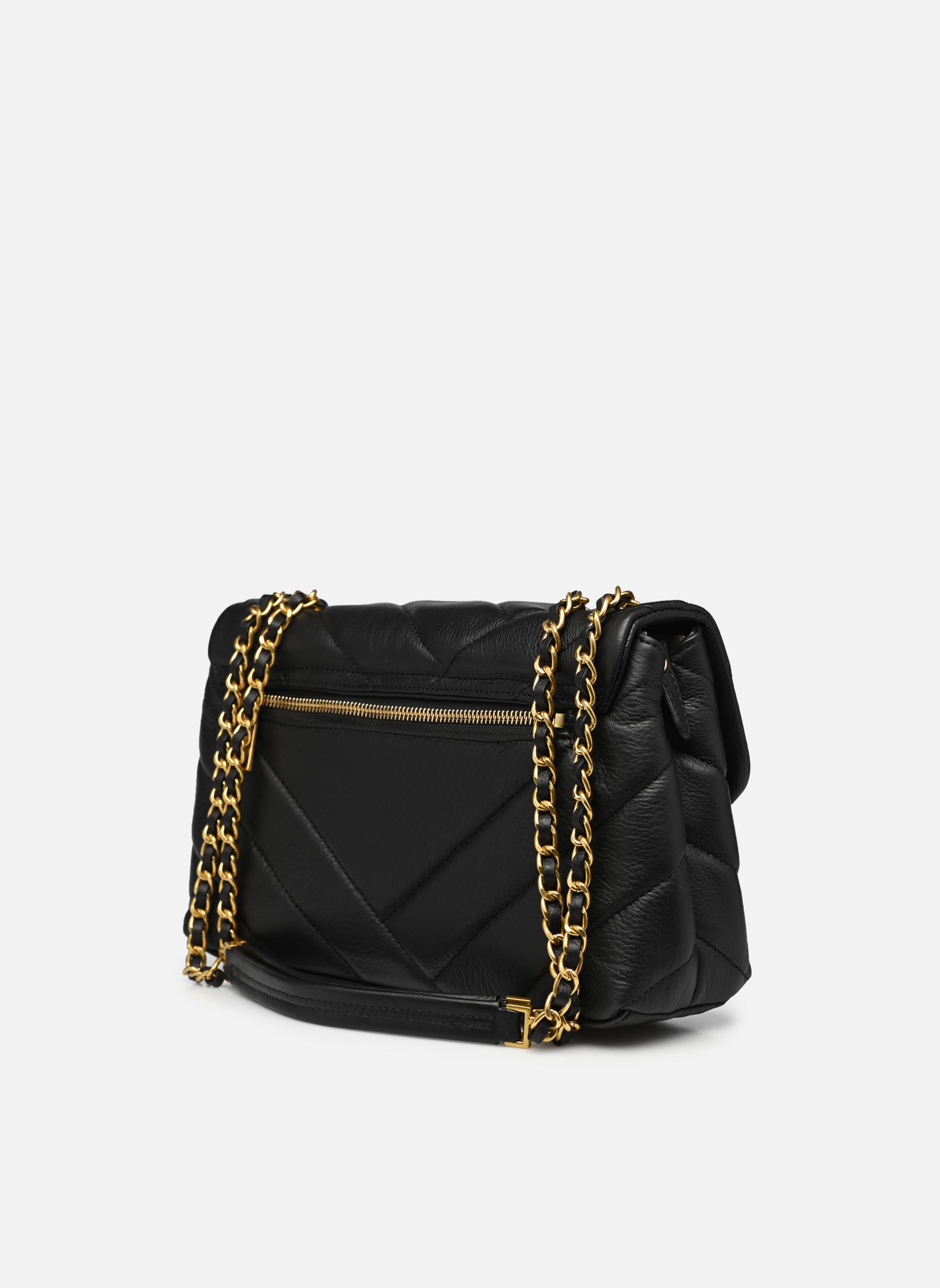 Sacs bandoulière Sac trotteur A rabat avec fermoir Soft M femme noir Lancaster Sacs bandoulière Sac trotteur A rabat avec fermoir Soft M femme noir Noir