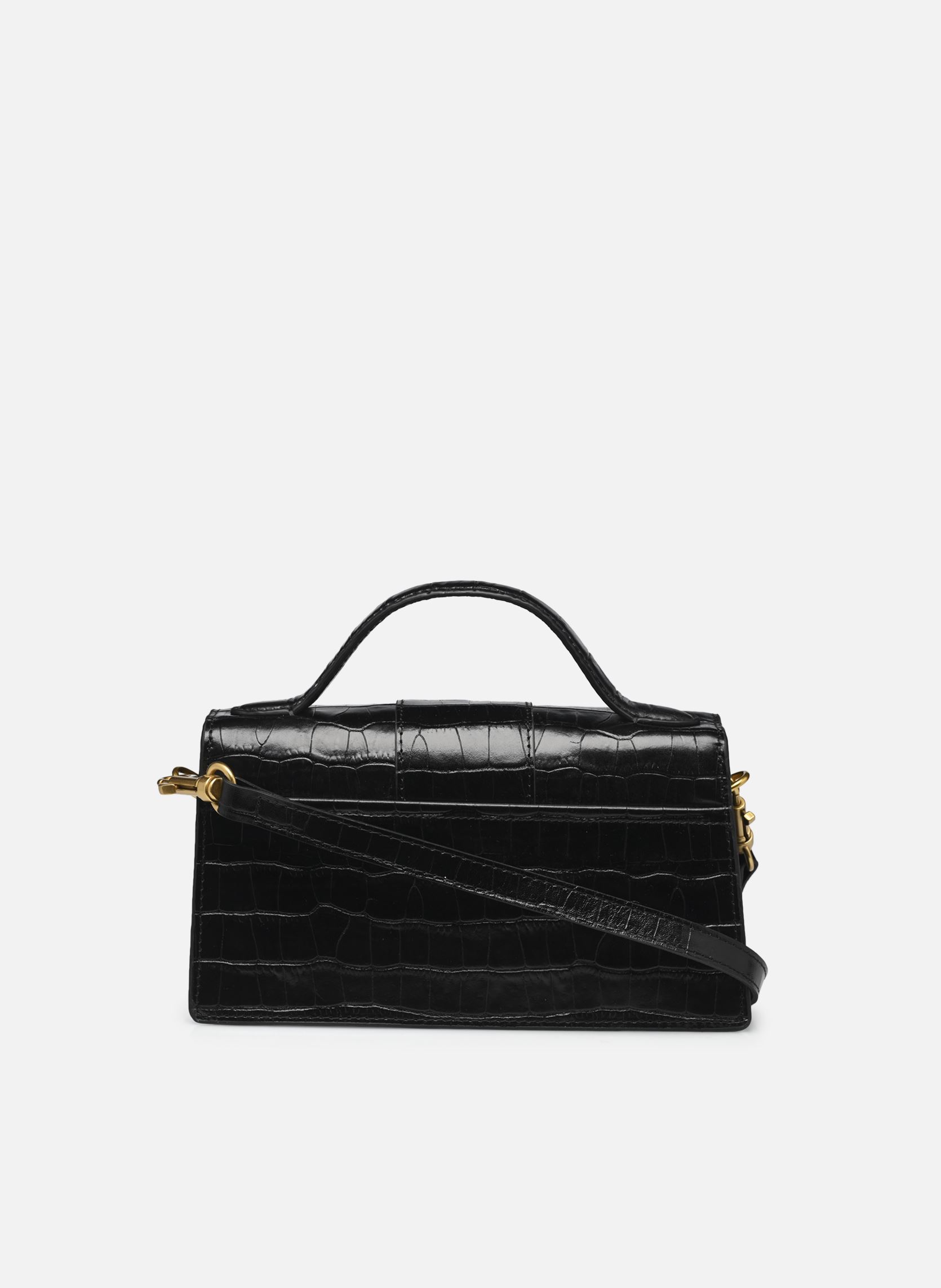 Schoudertassen Sac baguette A rabat avec fermoir Exotic dames zwart Lancaster Schoudertassen Sac baguette A rabat avec fermoir Exotic dames zwart Noir