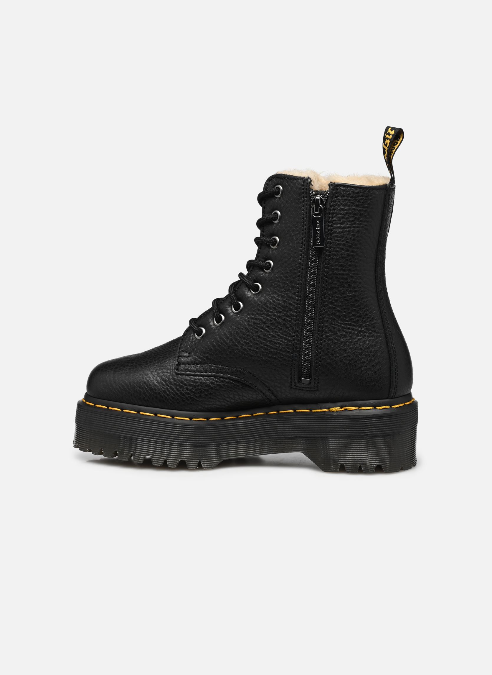 Bottines à lacets Jadon Fur Lined femme noir Dr. Martens Bottines à lacets Jadon Fur Lined femme noir Black Pisa