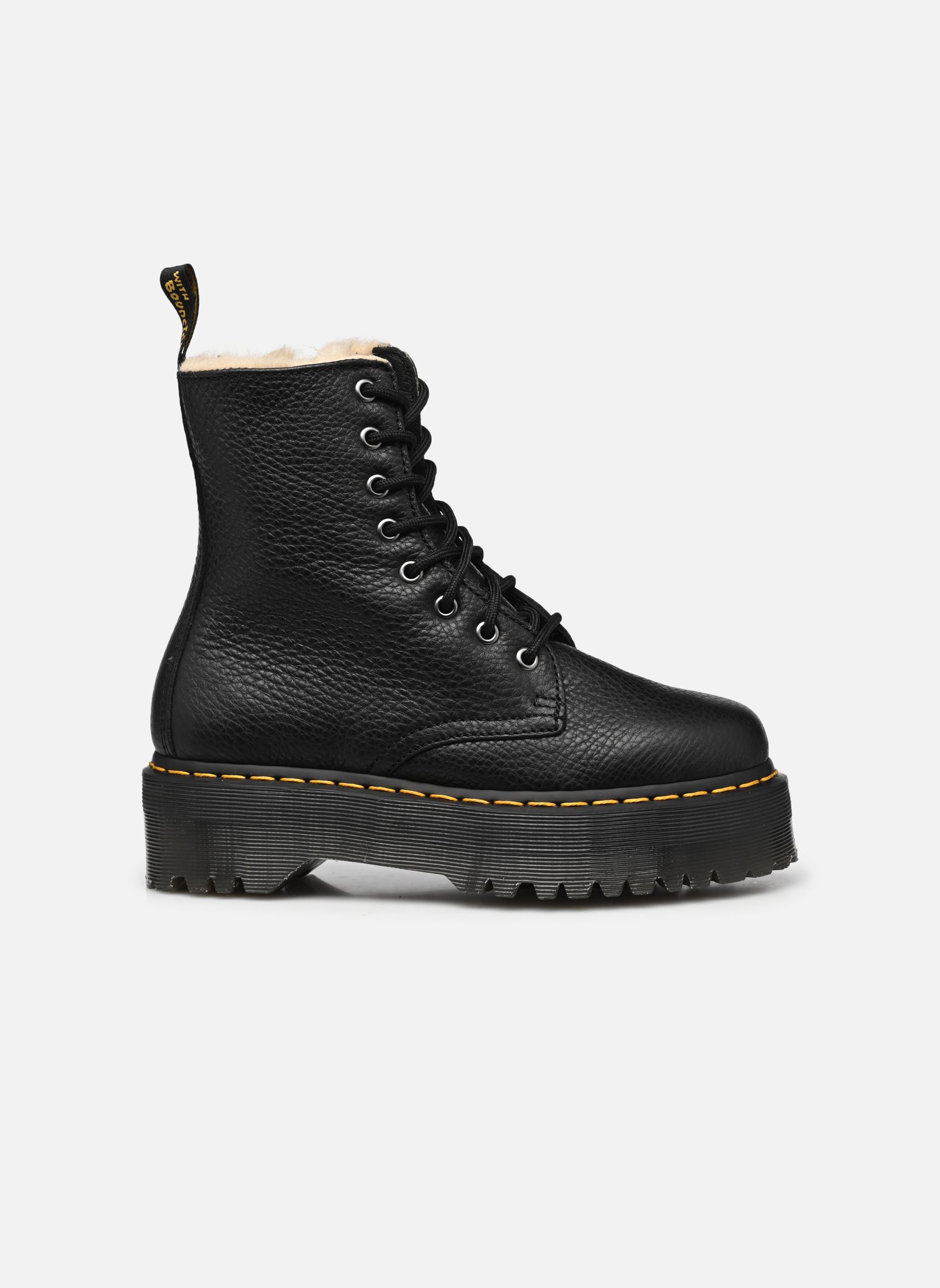 Bottines à lacets Jadon Fur Lined femme noir Dr. Martens Bottines à lacets Jadon Fur Lined femme noir Black Pisa