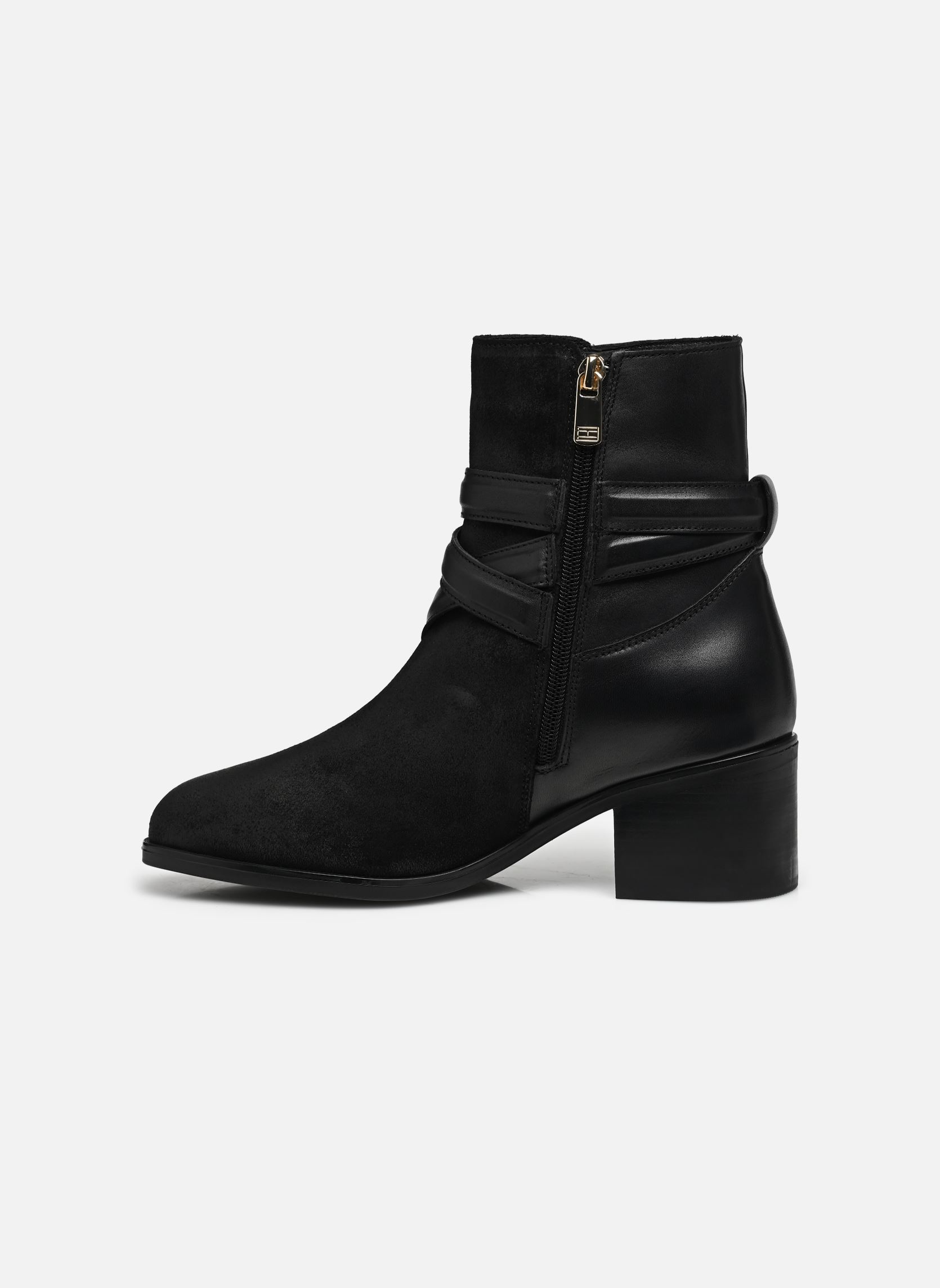 Bottines à lacets ELEVATED ESS THERMO MIDHEEL BOOT femme noir Tommy Hilfiger Bottines à lacets ELEVATED ESS THERMO MIDHEEL BOOT femme noir BLACK