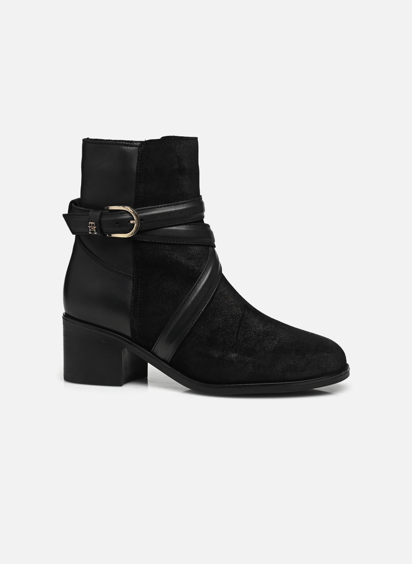 Bottines à lacets ELEVATED ESS THERMO MIDHEEL BOOT femme noir Tommy Hilfiger Bottines à lacets ELEVATED ESS THERMO MIDHEEL BOOT femme noir BLACK