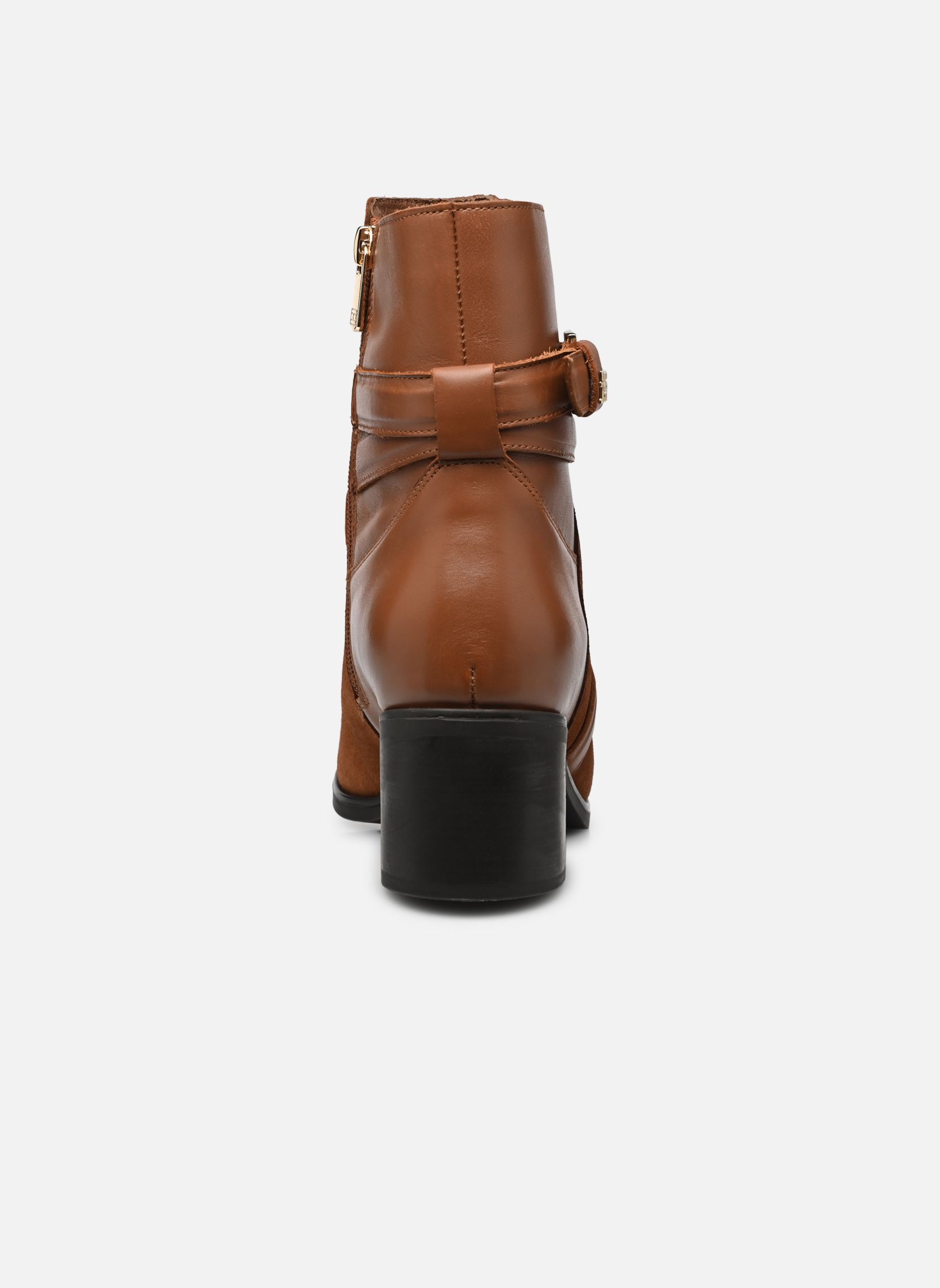Geschnürte Stiefeletten ELEVATED ESS THERMO MIDHEEL BOOT damen braun Tommy Hilfiger Geschnürte Stiefeletten ELEVATED ESS THERMO MIDHEEL BOOT damen braun NATURAL COGNAC