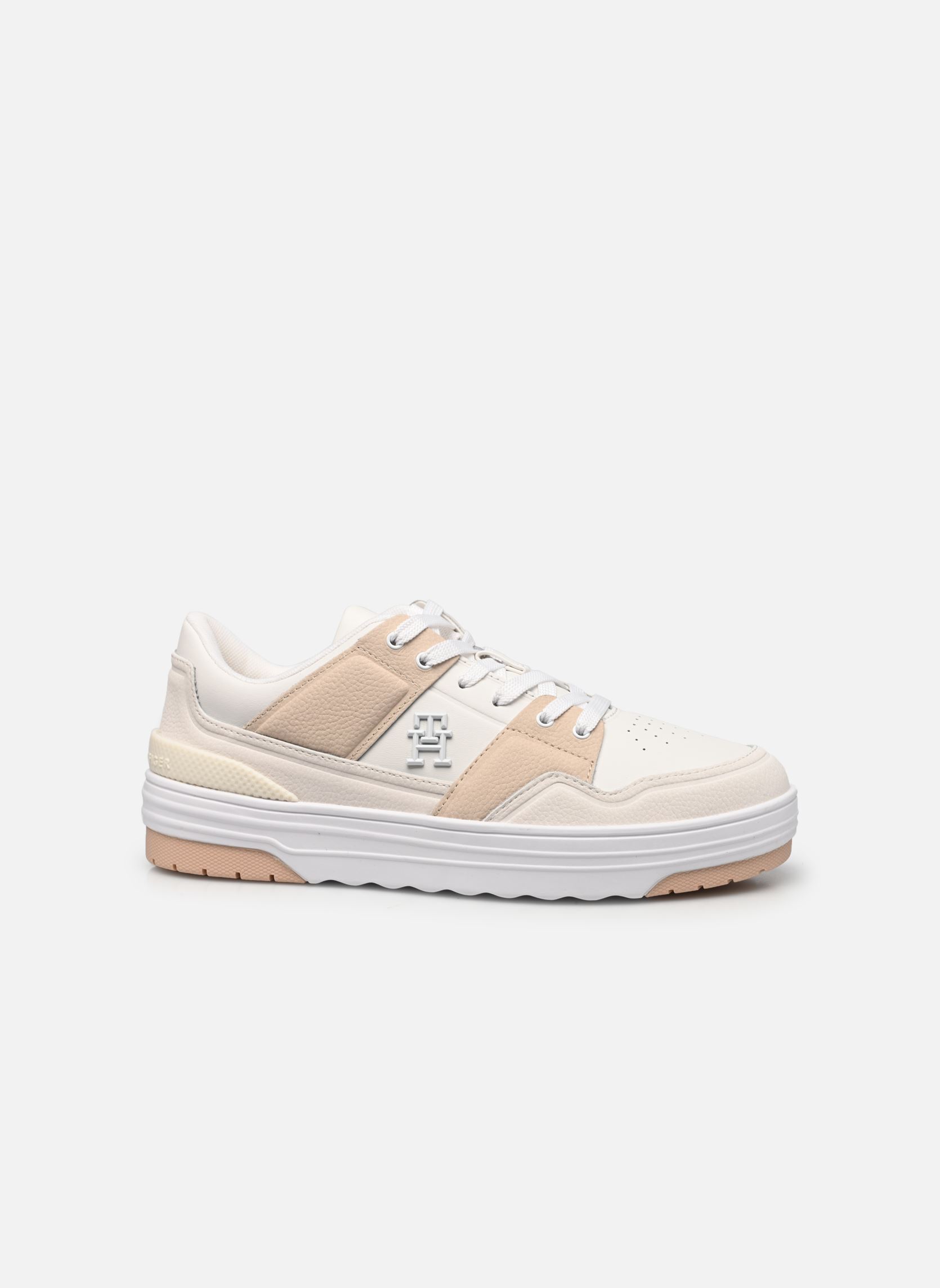 Sneakers TH LO BASKET SNEAKER donna bianco Tommy Hilfiger Sneakers TH LO BASKET SNEAKER donna bianco ECRU