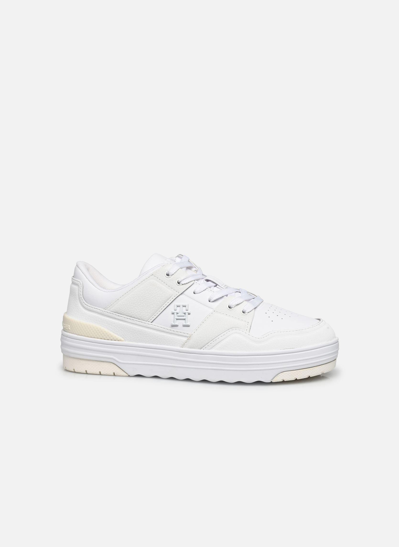 Sneaker TH LO BASKET SNEAKER damen weiß Tommy Hilfiger Sneaker TH LO BASKET SNEAKER damen weiß WHITE