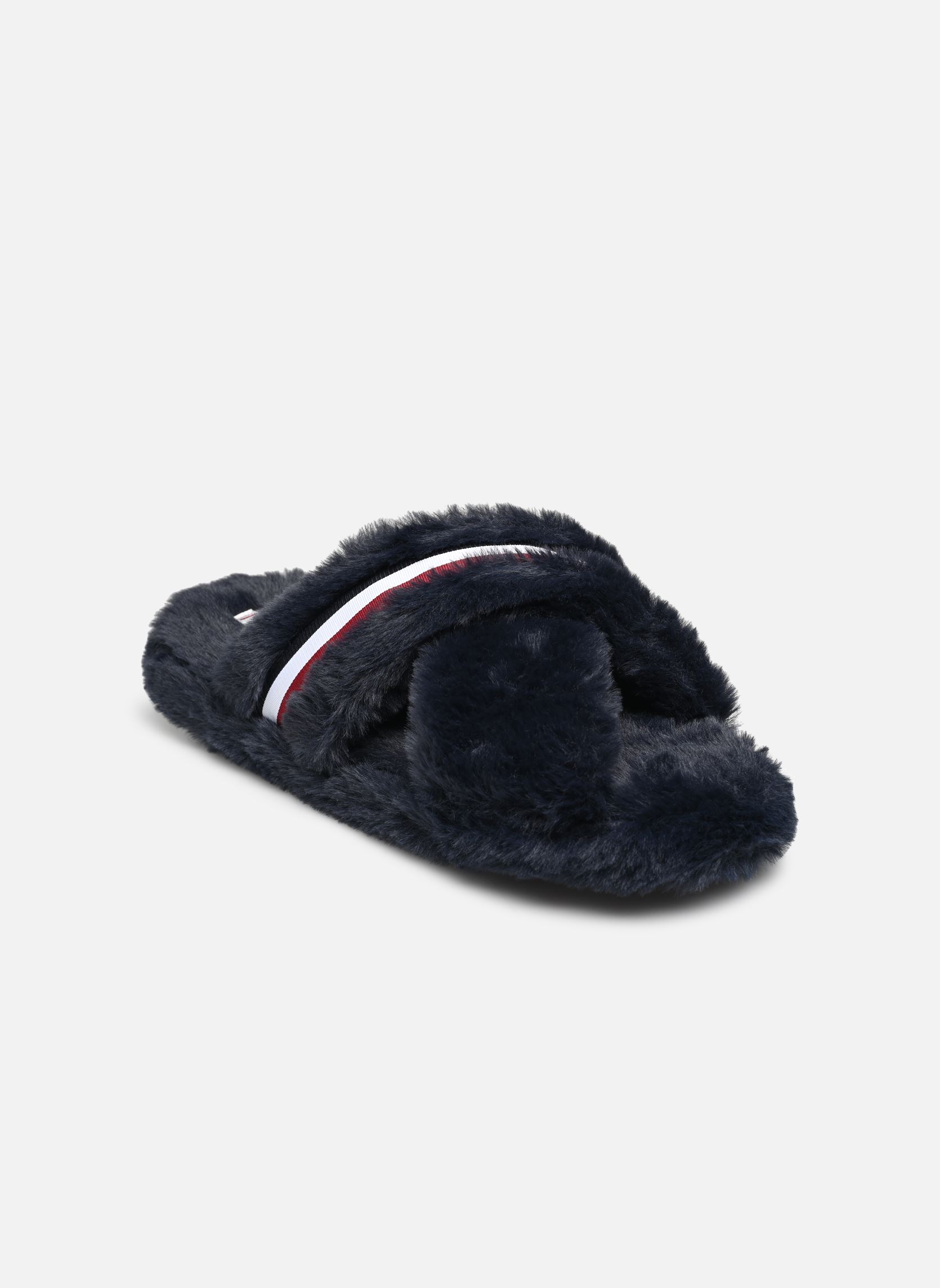 Chaussons Tommy Hilfiger FUR CROSS STRAP HOME SLIPPER pour Femme