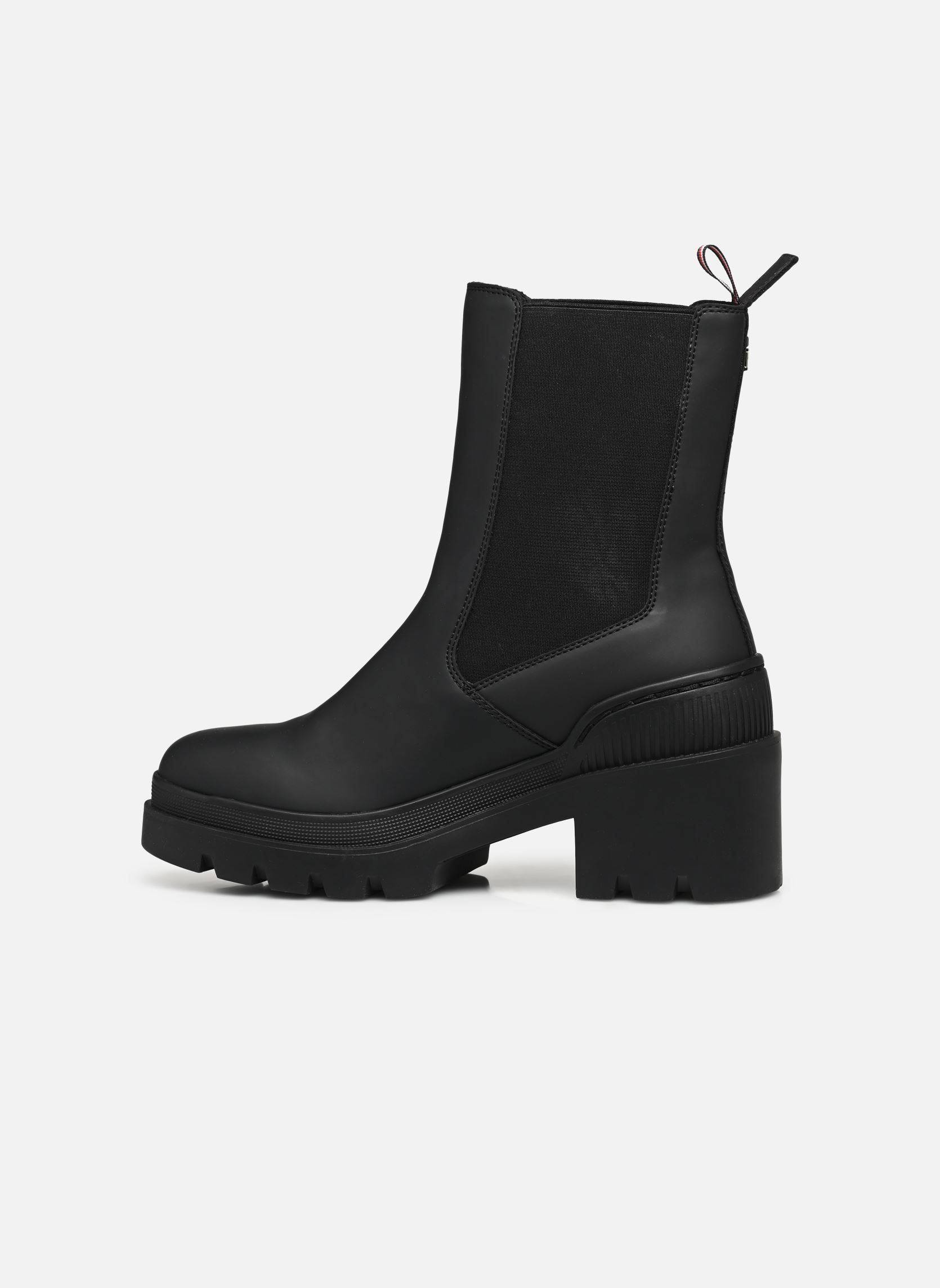 Botines y botas RUBBERIZED MID HEEL BOOT mujer negro Tommy Hilfiger Botines y botas RUBBERIZED MID HEEL BOOT mujer negro BLACK