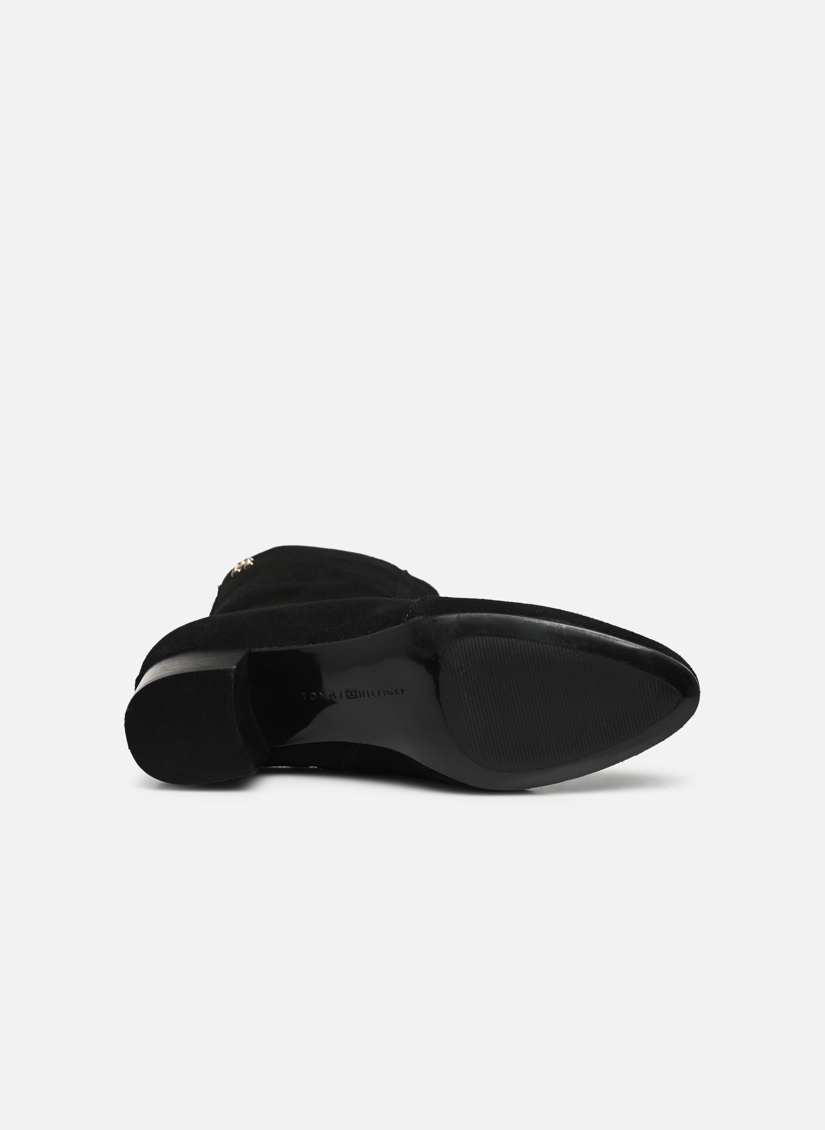 Veterlaarsjes TH FEMININE CITY SUEDE BOOTIE dames zwart Tommy Hilfiger Veterlaarsjes TH FEMININE CITY SUEDE BOOTIE dames zwart BLACK