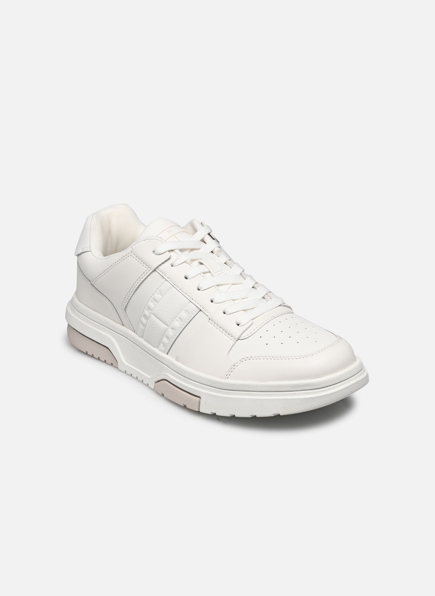 Baskets TJM LEATHER CUPSOLE 2.0 homme blanc Tommy Hilfiger Baskets TJM LEATHER CUPSOLE 2.0 homme blanc ECRU