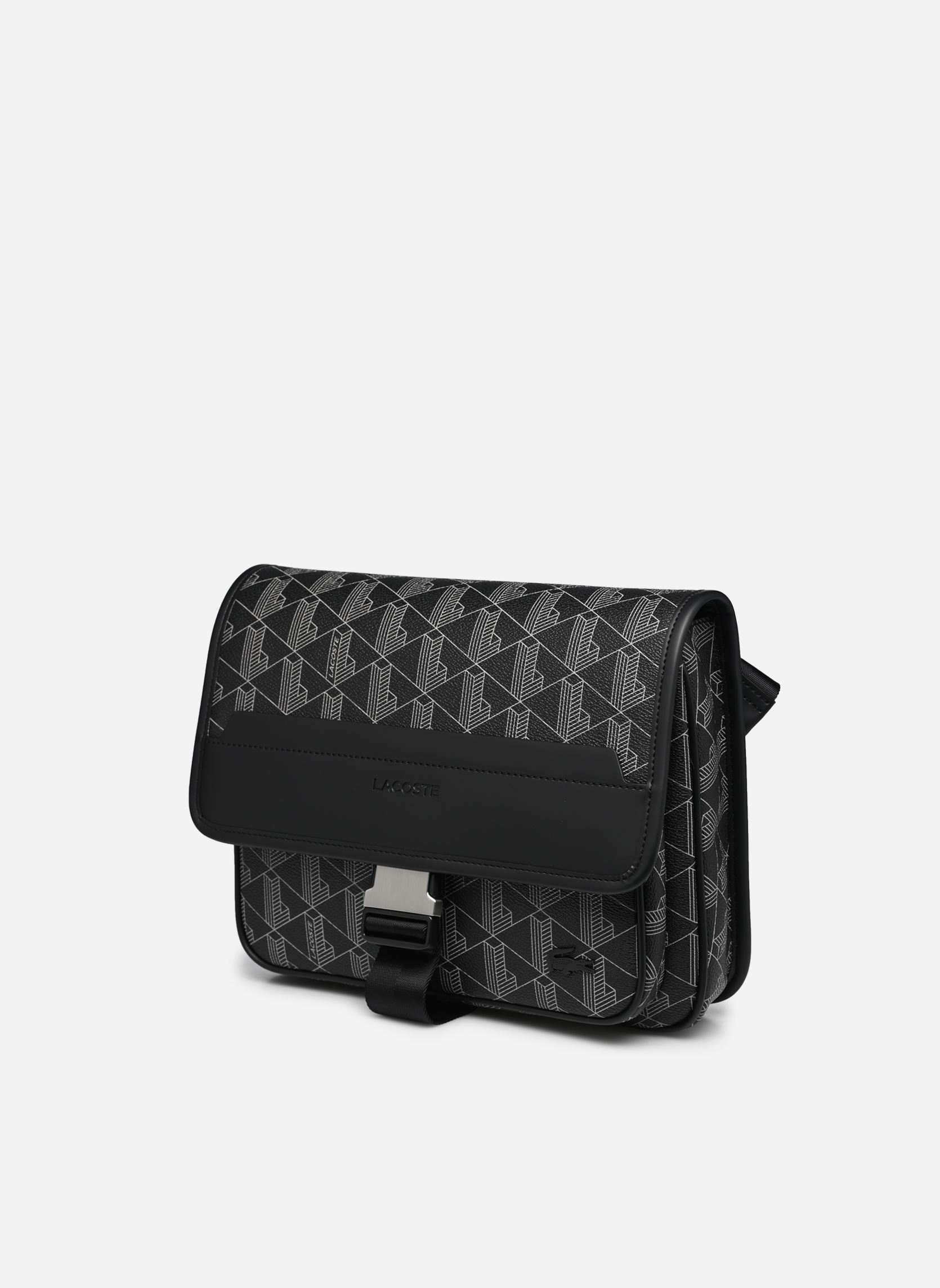 Borse a tracolla The Blend Grain Lather Shoulder Bag Larg uomo nero Lacoste Borse a tracolla The Blend Grain Lather Shoulder Bag Larg uomo nero MONOGRAM NOIR GRIS