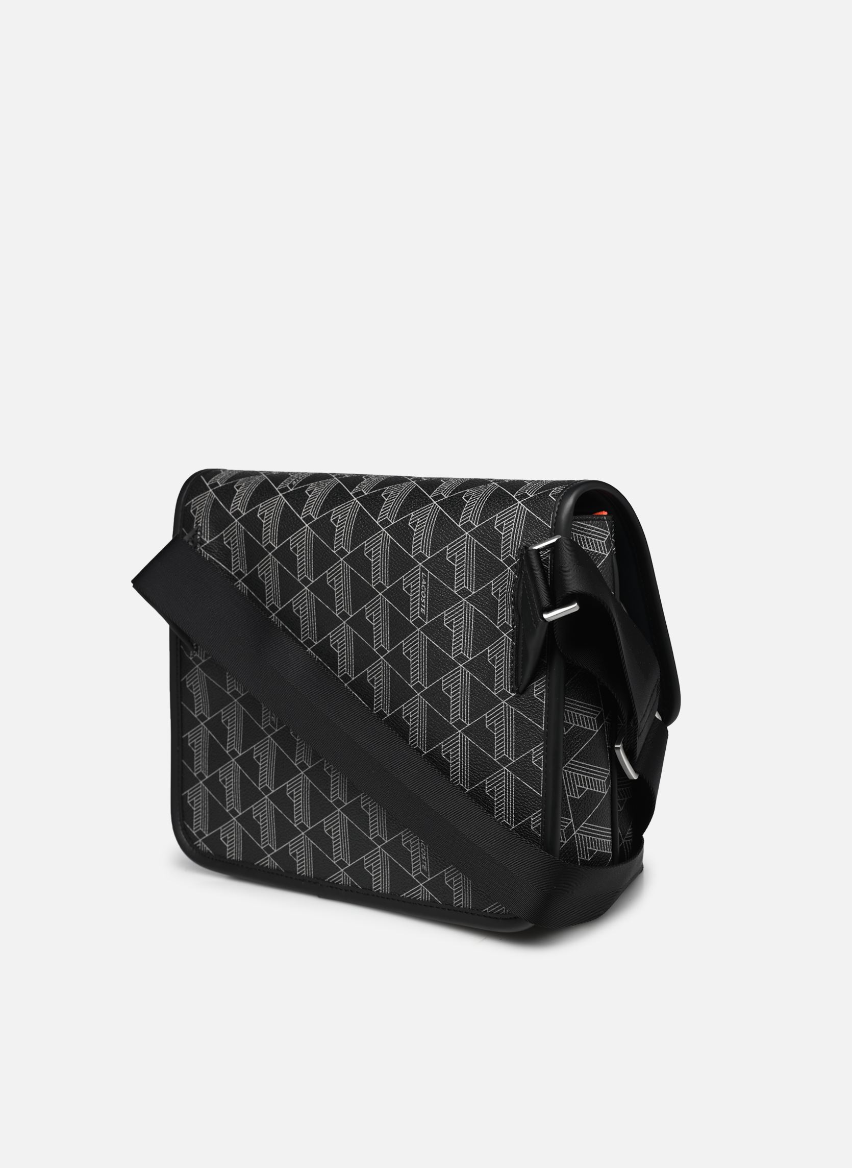Borse a tracolla The Blend Grain Lather Shoulder Bag Larg uomo nero Lacoste Borse a tracolla The Blend Grain Lather Shoulder Bag Larg uomo nero MONOGRAM NOIR GRIS
