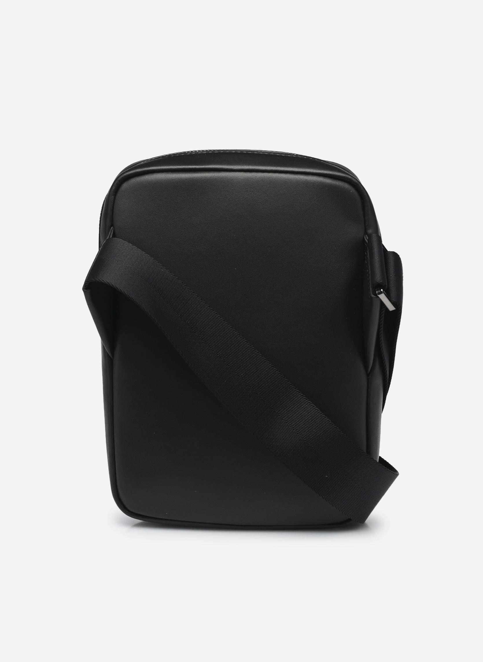 Schoudertassen Vertical Monogram Print Leather Bag heren zwart Lacoste Schoudertassen Vertical Monogram Print Leather Bag heren zwart NOIR