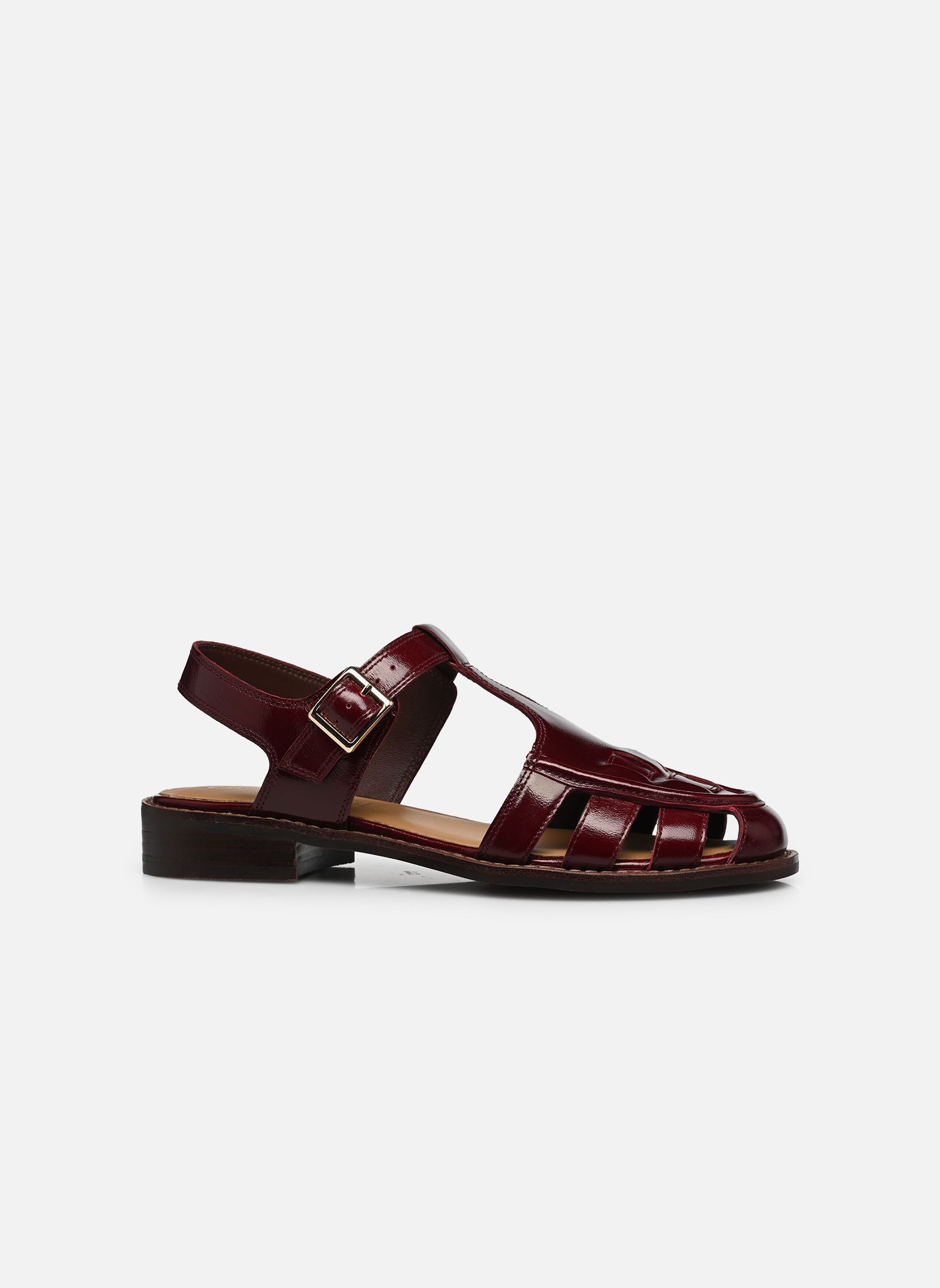Sandales plates FILOMA femme bordeaux Bocage Sandales plates FILOMA femme bordeaux Bordeaux