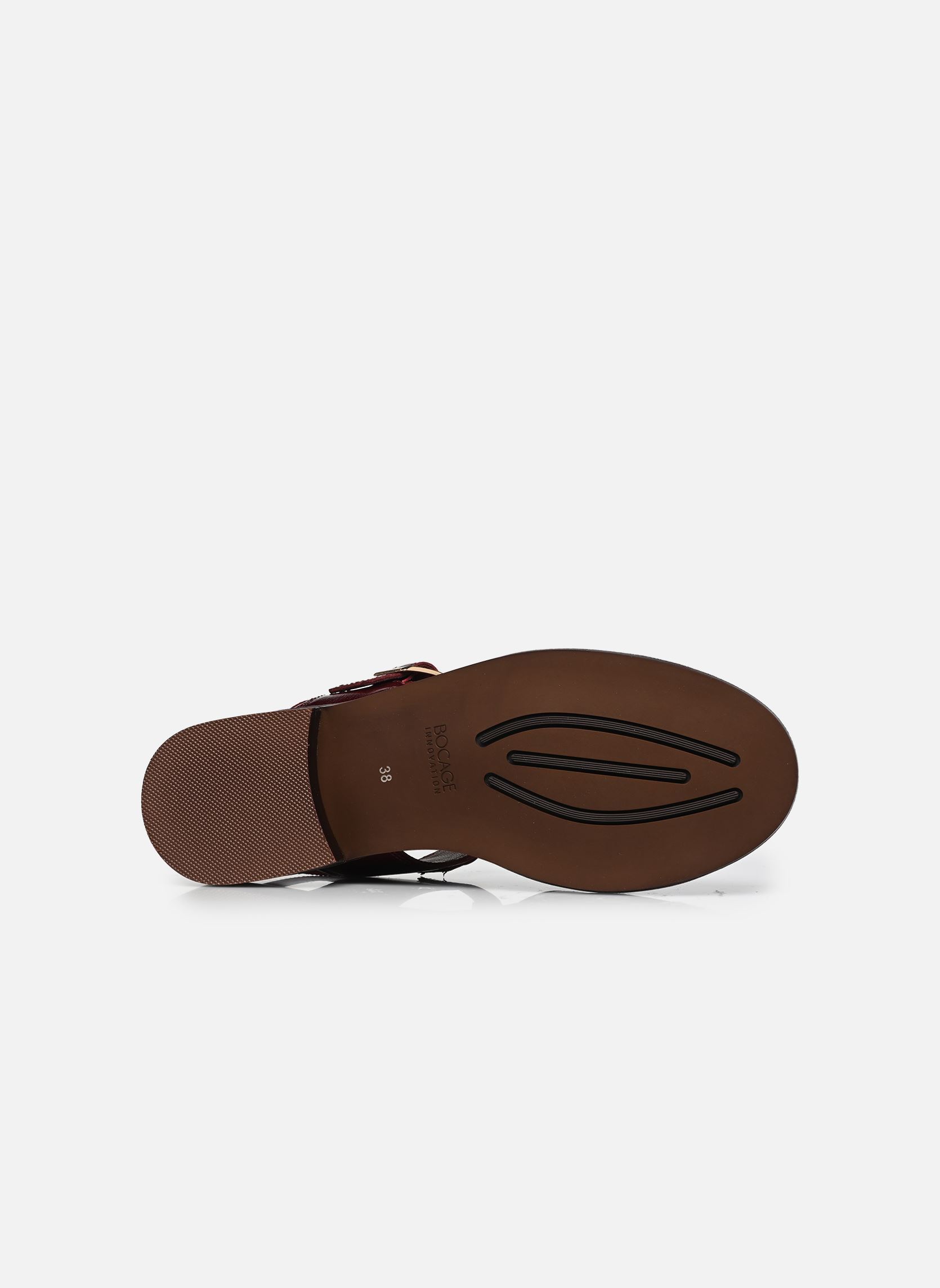 Sandales plates FILOMA femme bordeaux Bocage Sandales plates FILOMA femme bordeaux Bordeaux