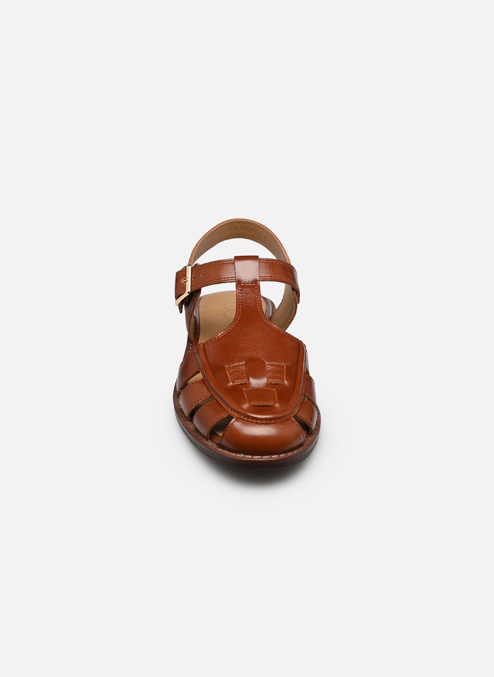 Sandales plates FILOMA femme marron Bocage Sandales plates FILOMA femme marron Cognac
