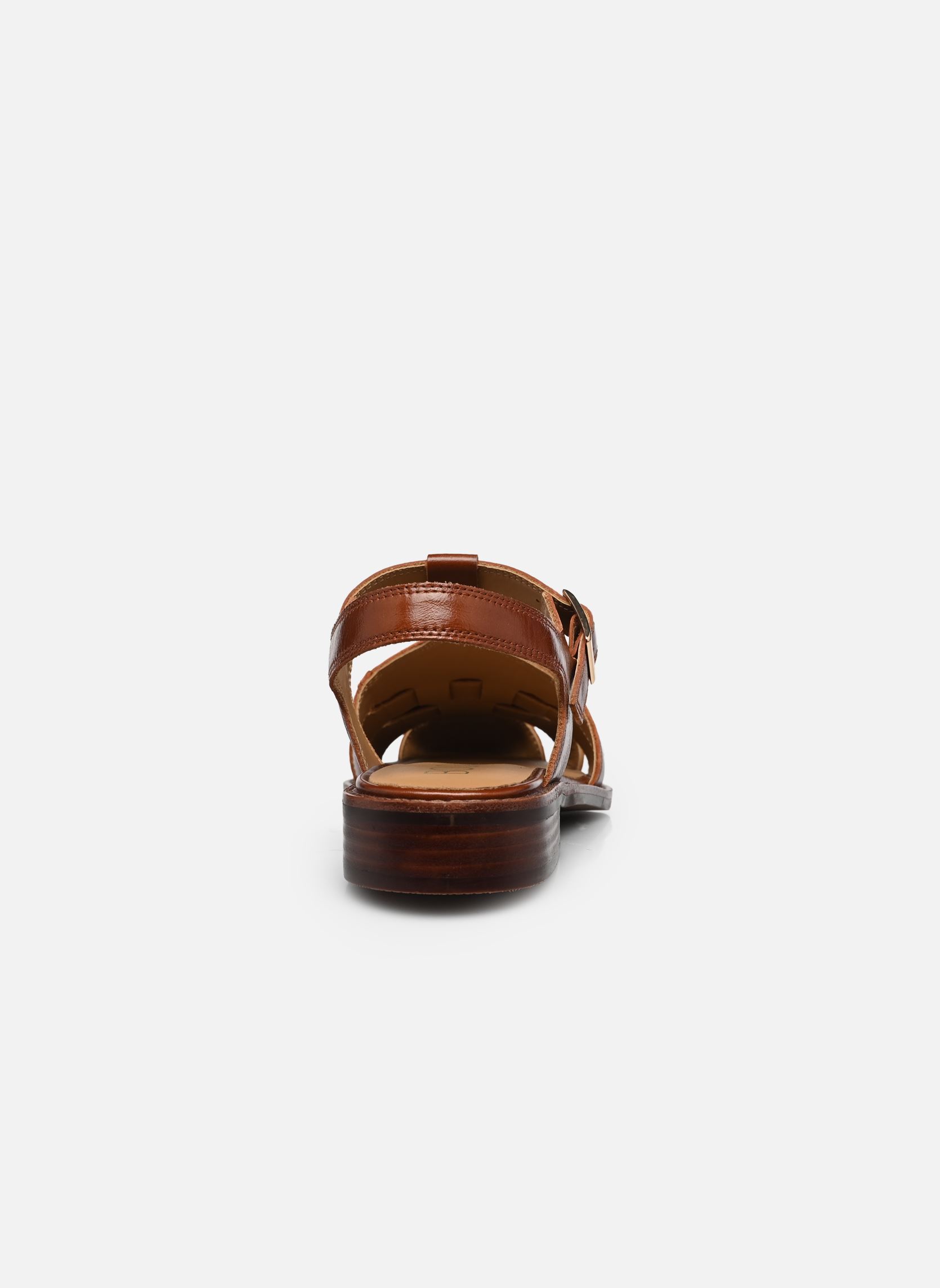 Sandales plates FILOMA femme marron Bocage Sandales plates FILOMA femme marron Cognac