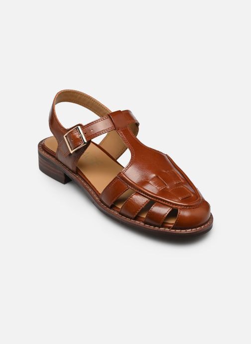 Bocage Sandales plates FILOMA femme marron