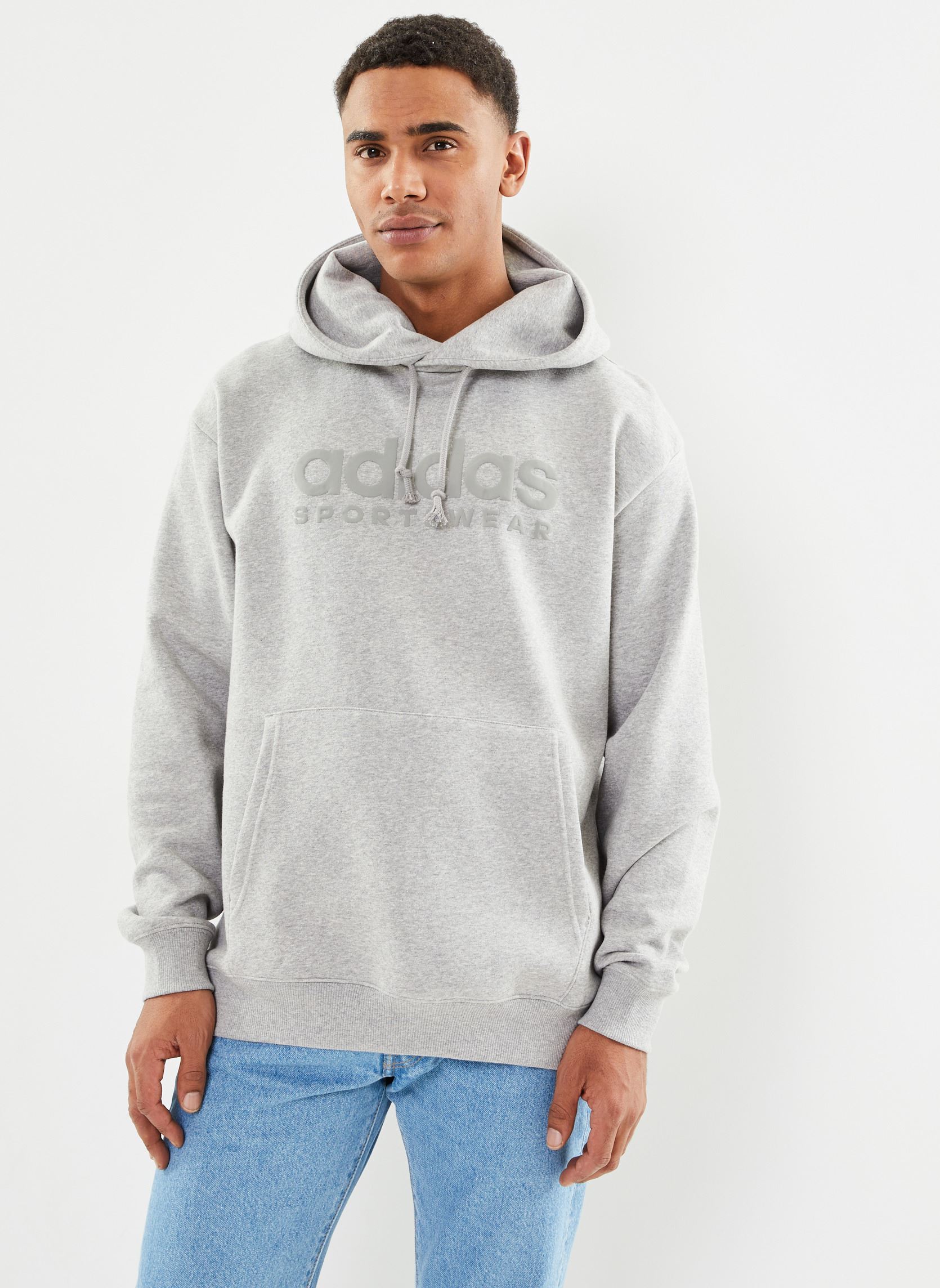 Sweat shirt adidas SWEAT CAPUCHE ALL SZN MGREYH EU
