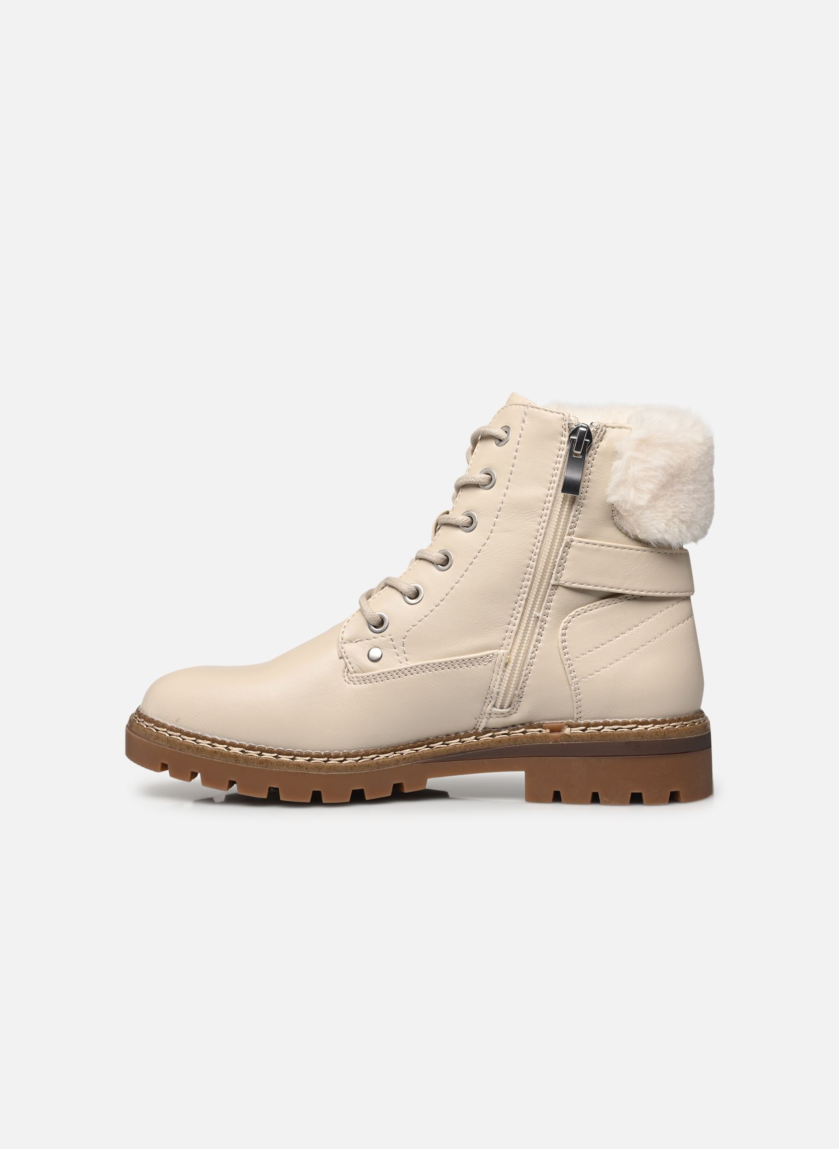Bottines à lacets Adeline femme blanc Eram Bottines à lacets Adeline femme blanc Ecru
