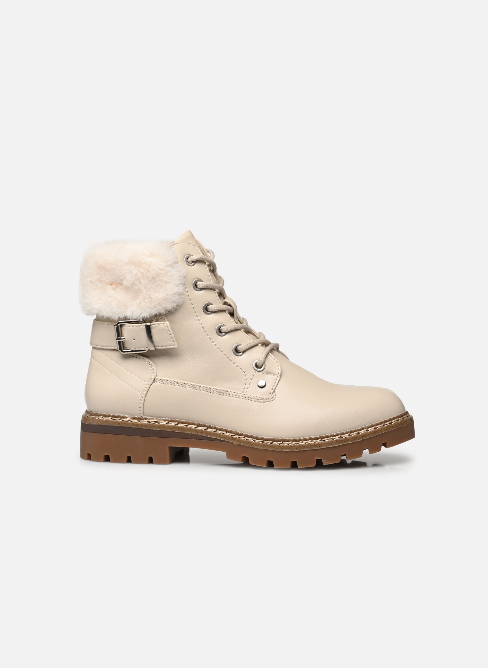 Bottines à lacets Adeline femme blanc Eram Bottines à lacets Adeline femme blanc Ecru