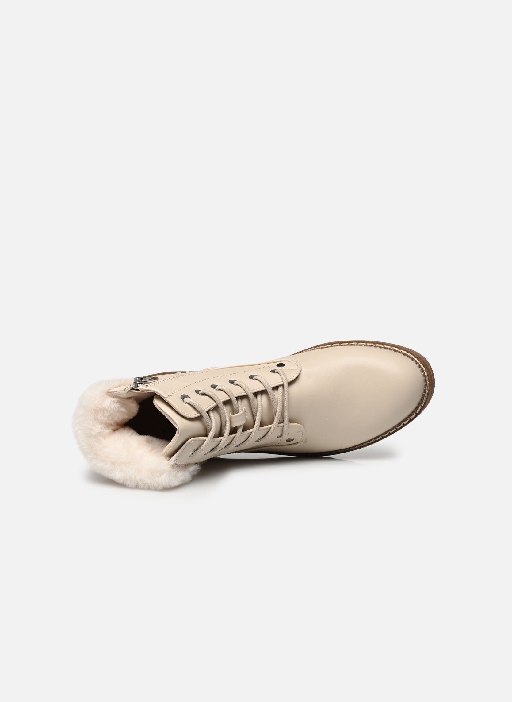 Bottines à lacets Adeline femme blanc Eram Bottines à lacets Adeline femme blanc Ecru