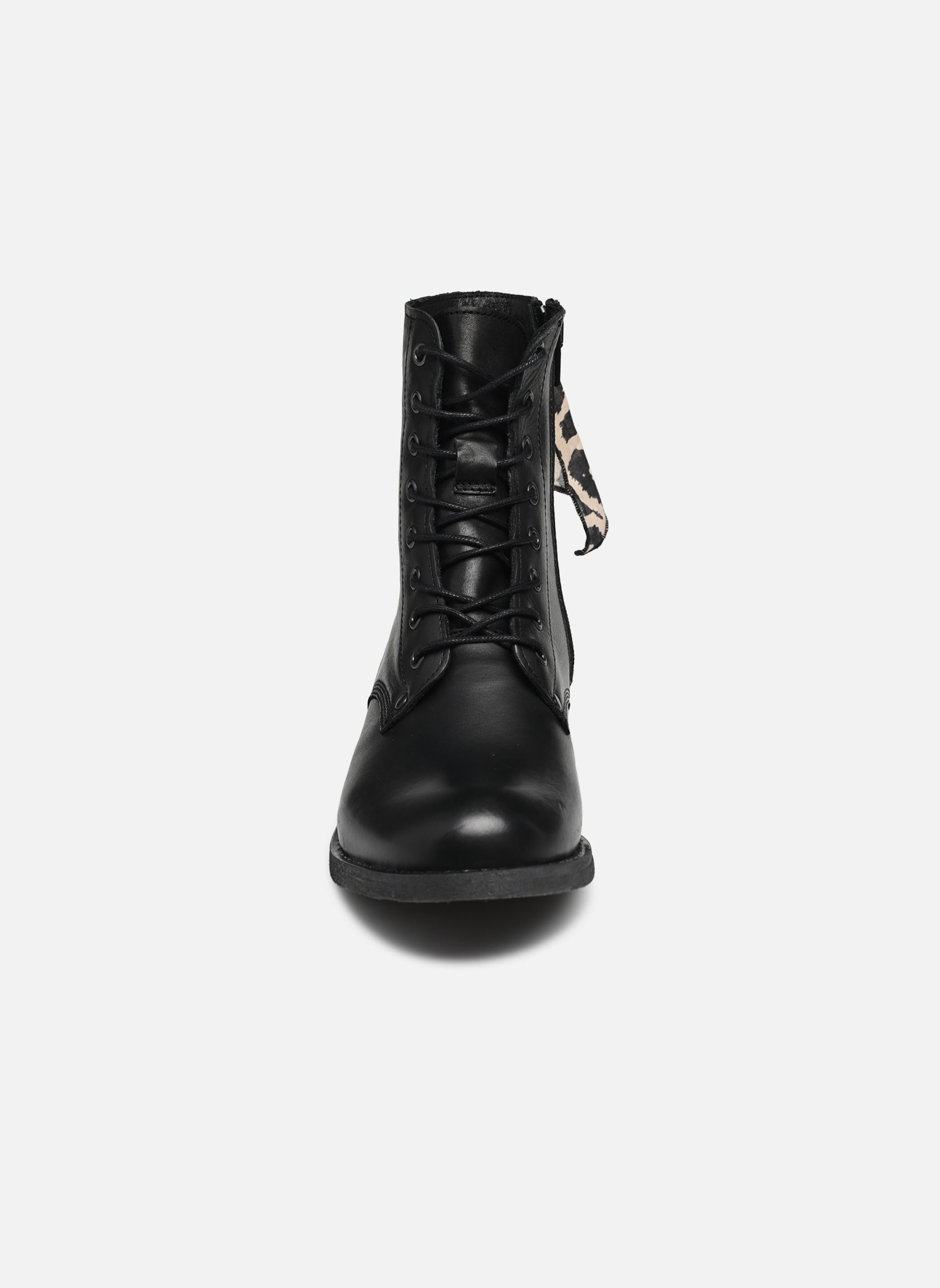 Botines con cordones Sierato mujer negro Eram Botines con cordones Sierato mujer negro Noir