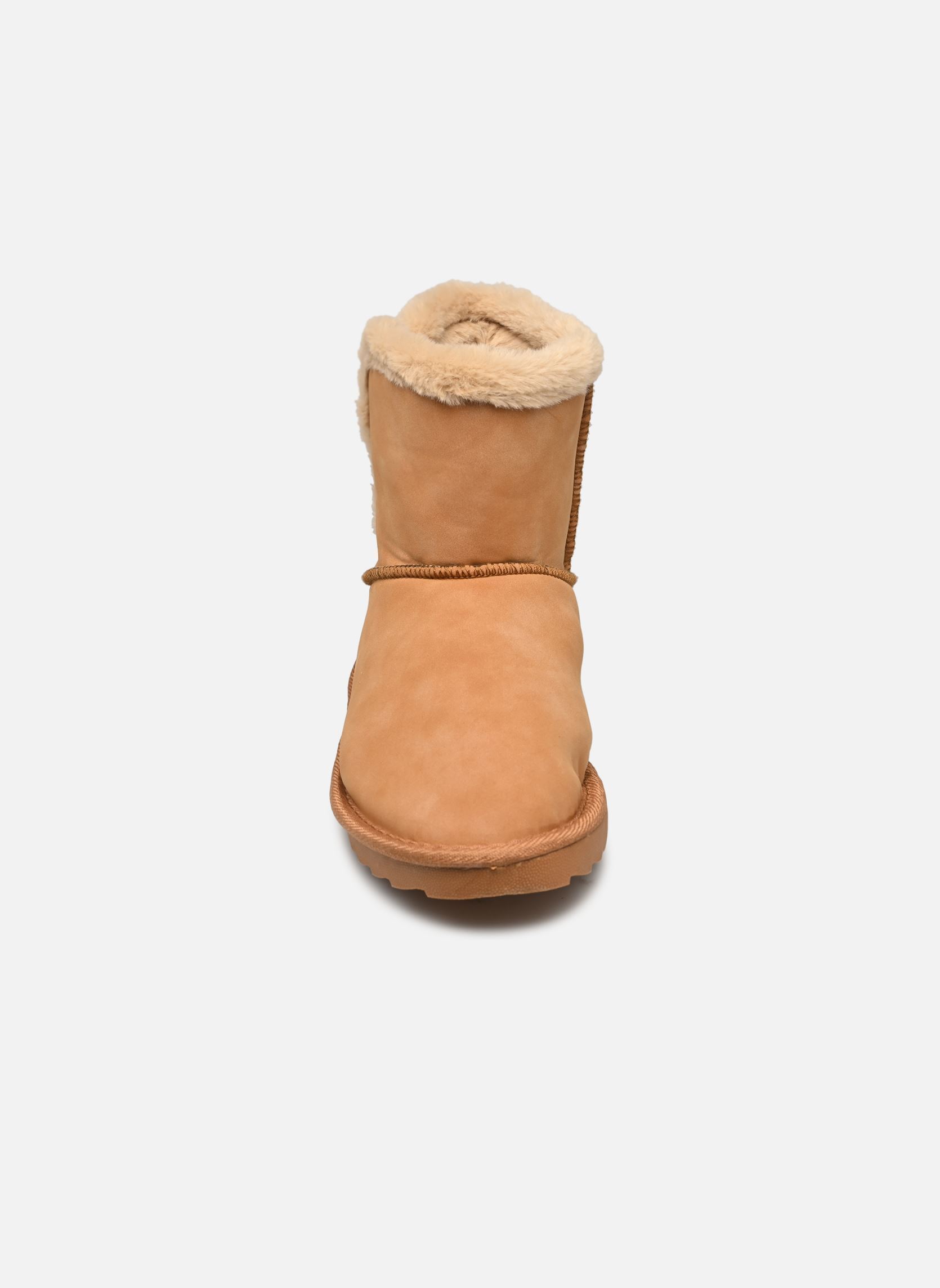 Bottines fourrées Gymnuro femme marron Eram Bottines fourrées Gymnuro femme marron Camel