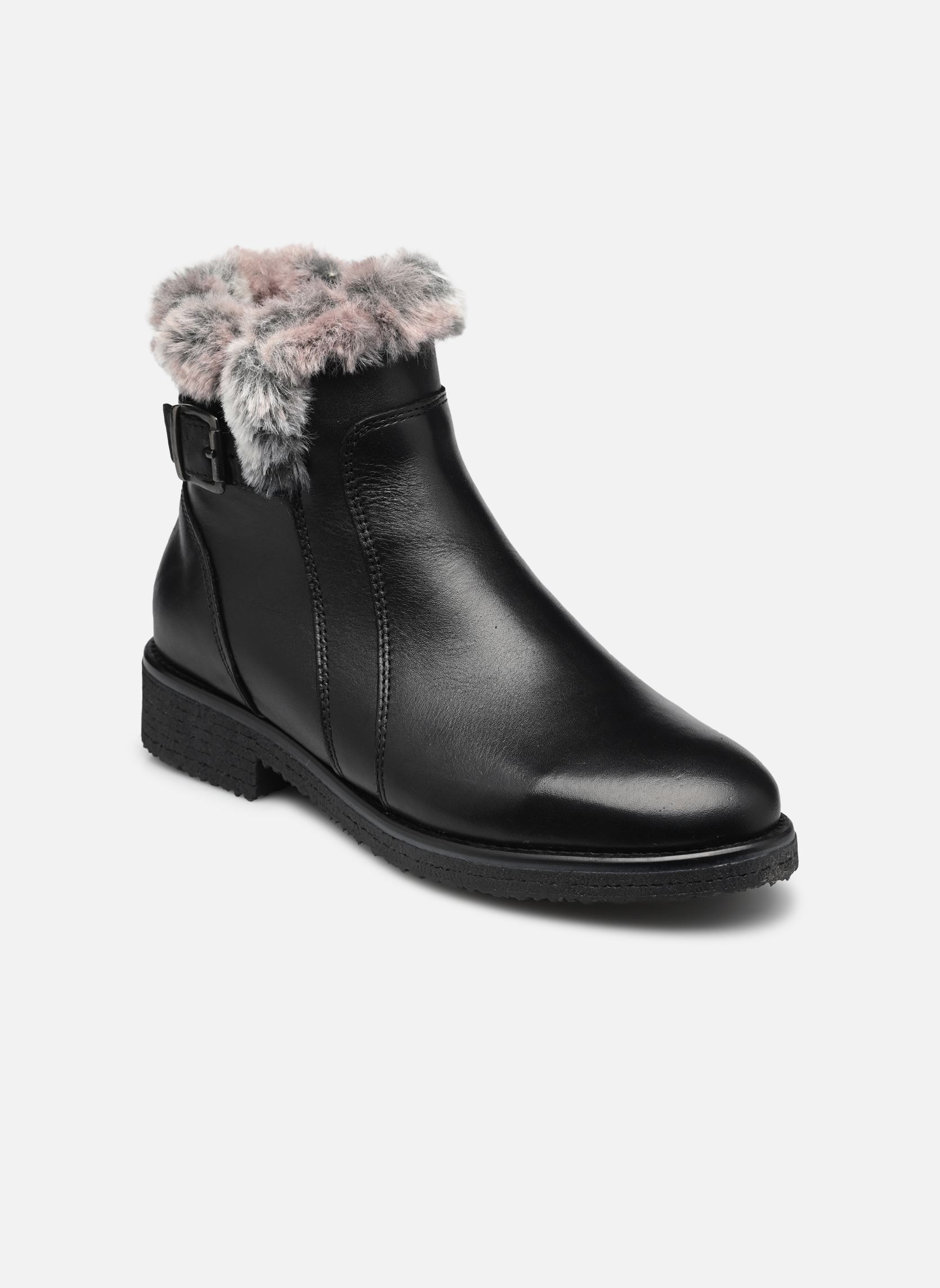 Gefütterte Stiefeletten Jelsa damen schwarz Eram Gefütterte Stiefeletten Jelsa damen schwarz NOIR