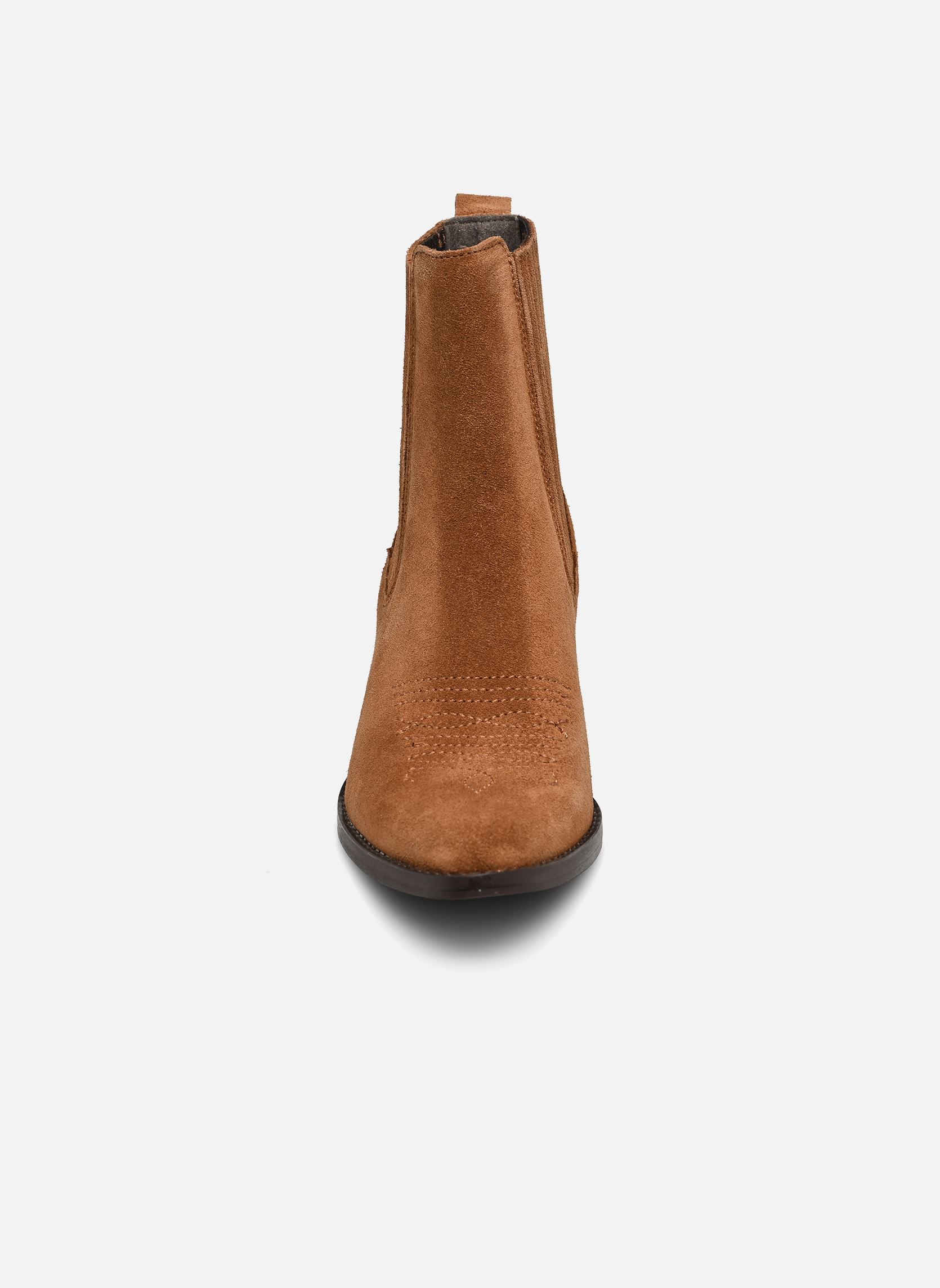 Bottines santiags Salvina femme marron Texto Bottines santiags Salvina femme marron Taupe