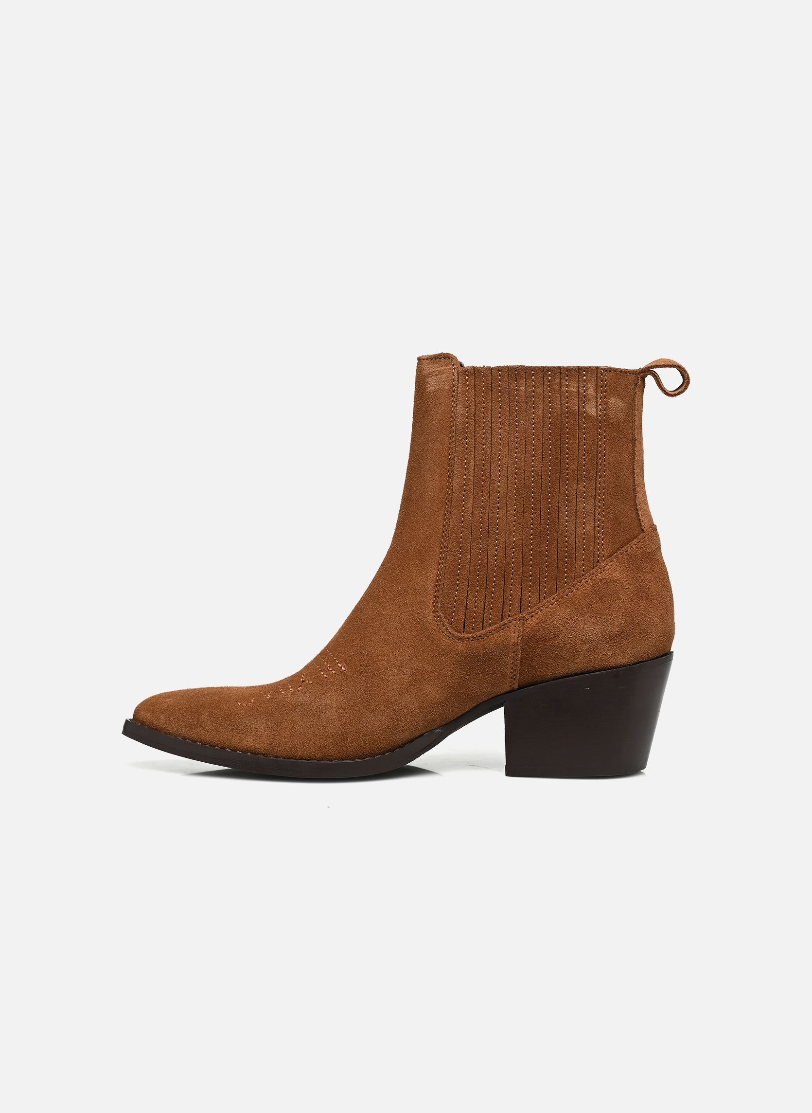 Bottines santiags Salvina femme marron Texto Bottines santiags Salvina femme marron Taupe