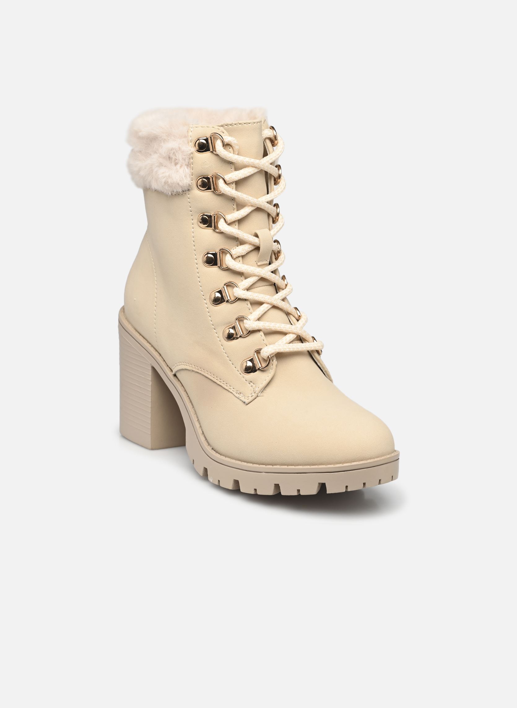Bottines à lacets Calina femme beige Texto Bottines à lacets Calina femme beige BEIGE