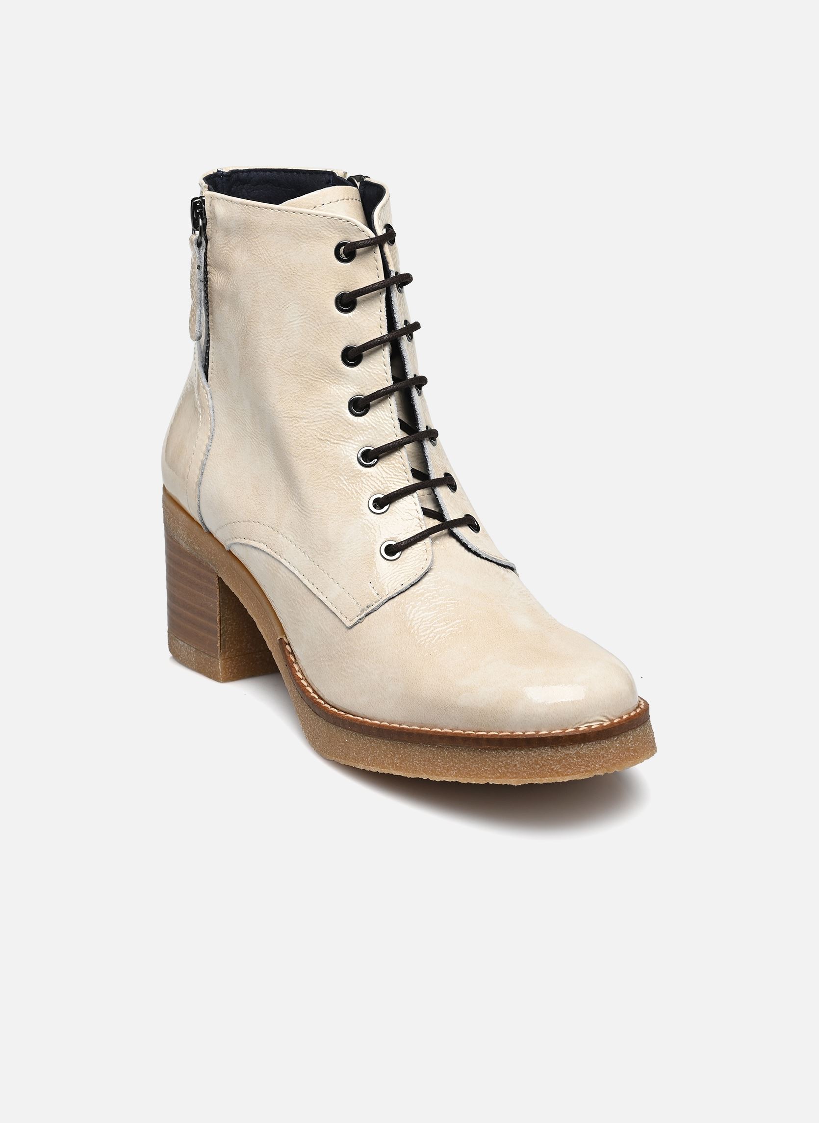 Bottines à lacets Oprah D9186 femme beige Dorking Bottines à lacets Oprah D9186 femme beige NAPLAK BEIGE