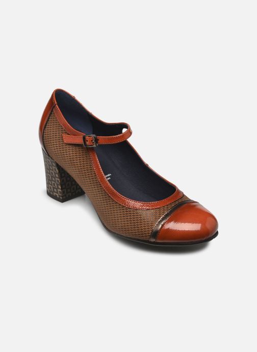 Escarpins Dorking Rodin D8669 Marron vue détail/paire