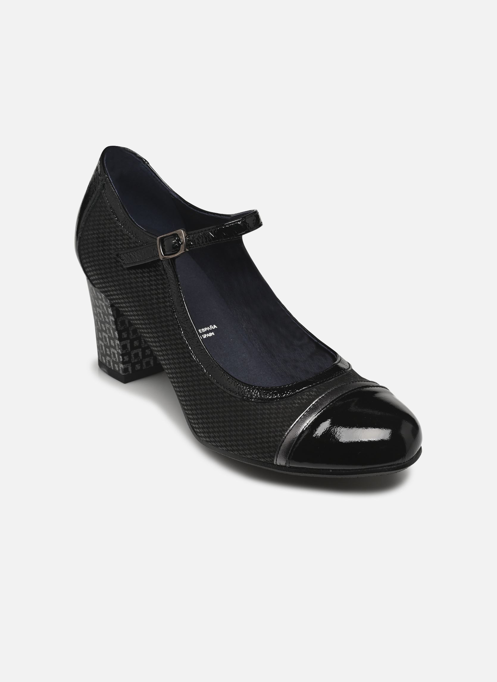 Escarpins à brides RODIN D8669 femme noir Dorking Escarpins à brides RODIN D8669 femme noir DELIS+NAPLA+LAMIN NEGRO +NEGRO