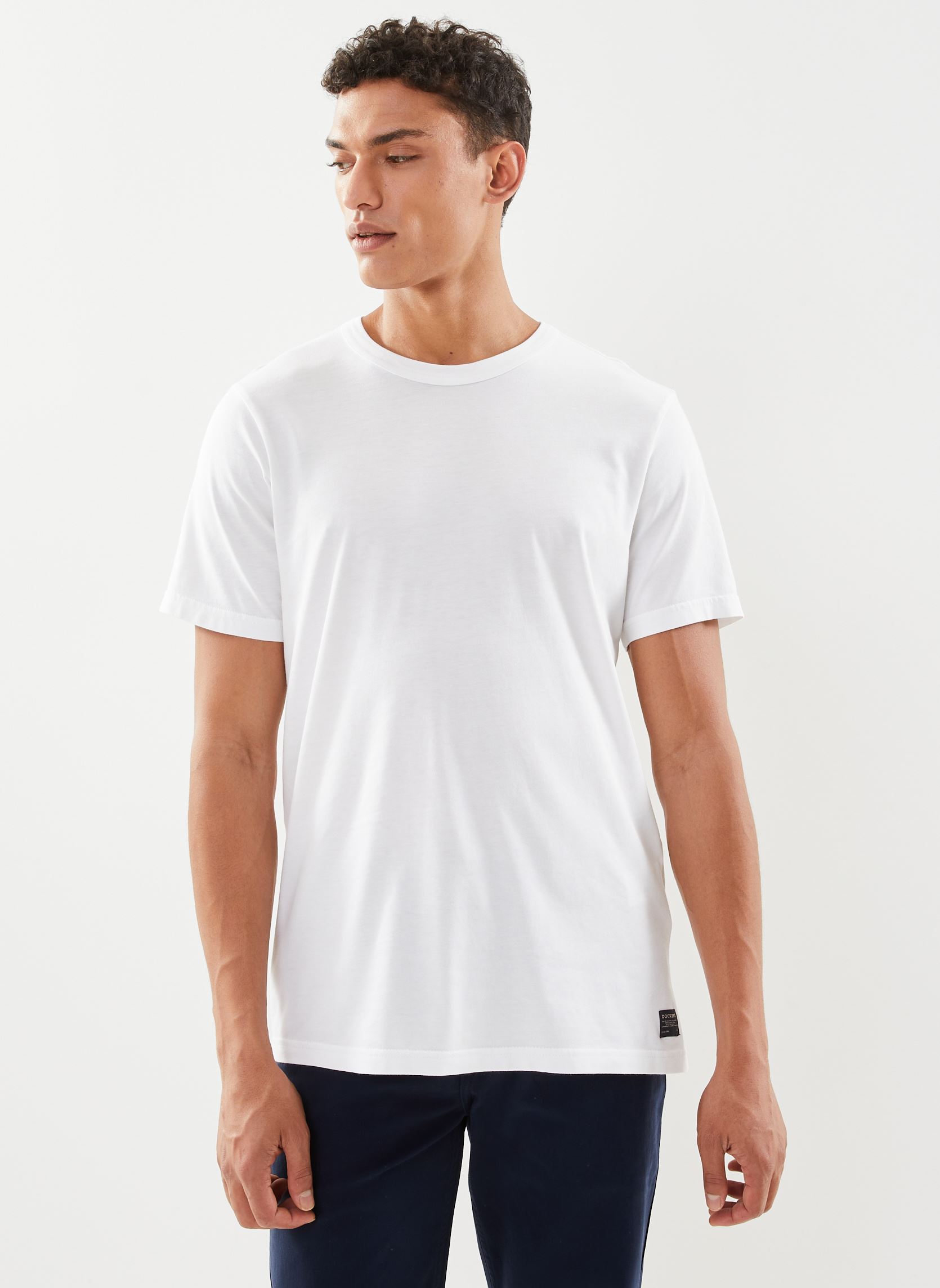 Tee-shirts manches courtes Original Tee homme blanc Dockers Tee-shirts manches courtes Original Tee homme blanc LUCENT WHITE