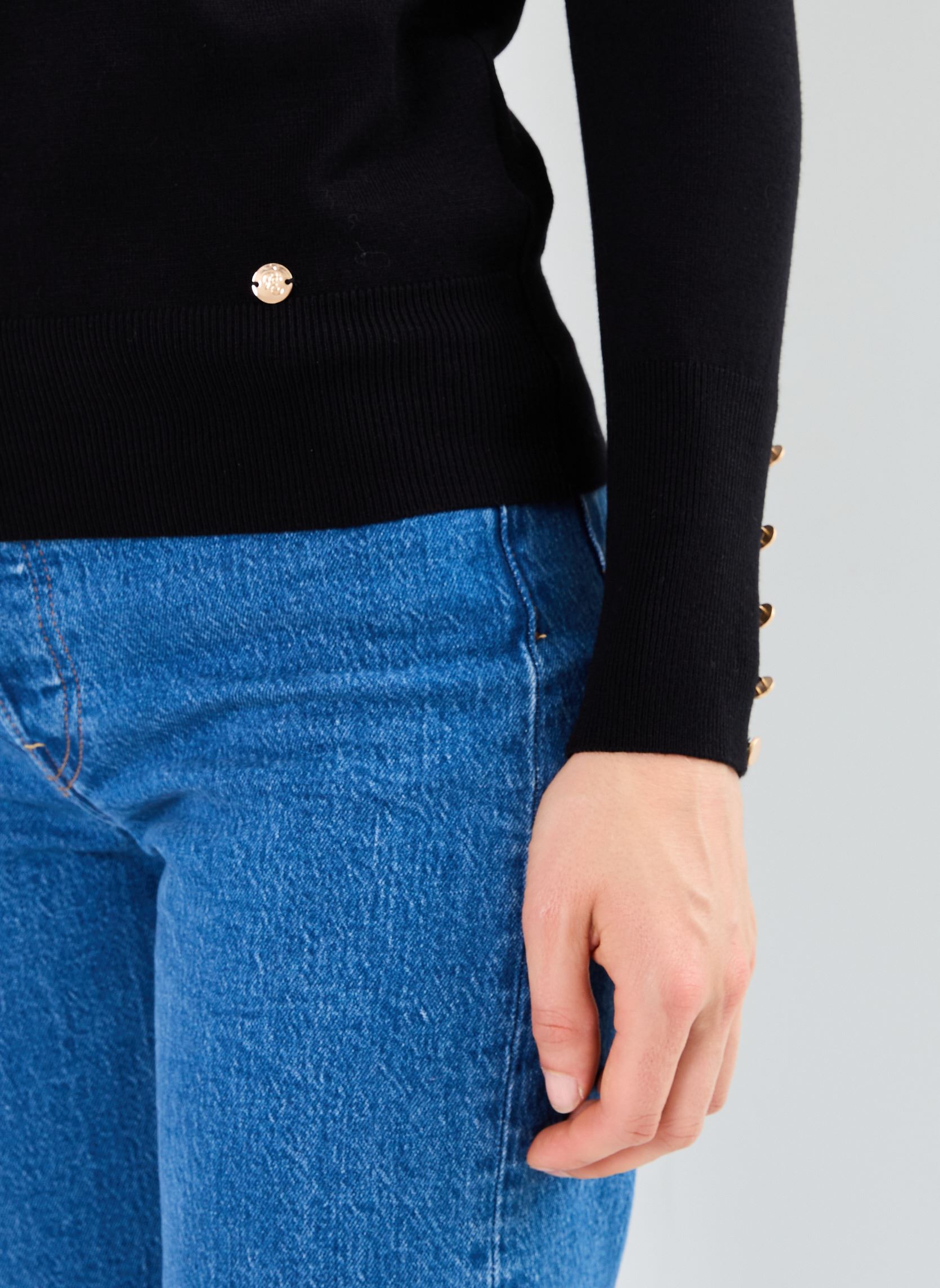 Pulls Beatrice femme noir La Petite Etoile Pulls Beatrice femme noir Noir