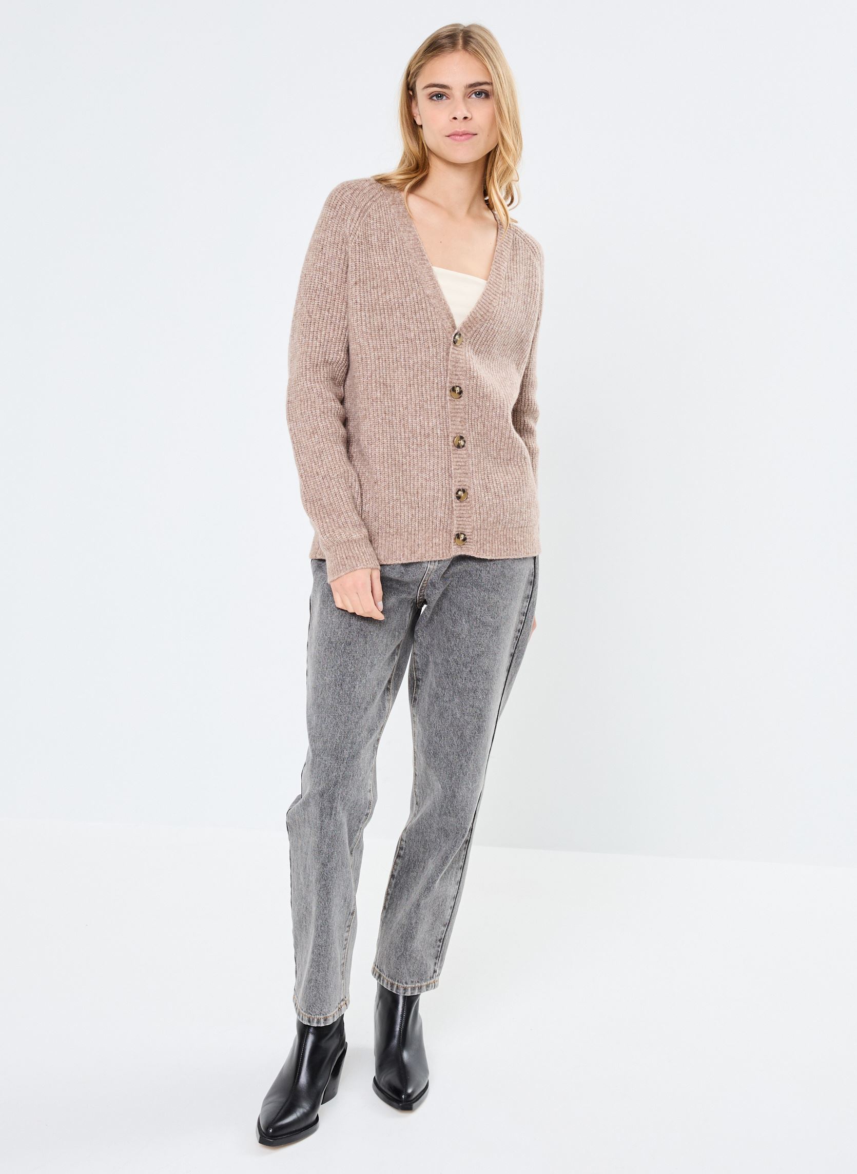 Gilets Maeve femme beige La Petite Etoile Gilets Maeve femme beige Taupe