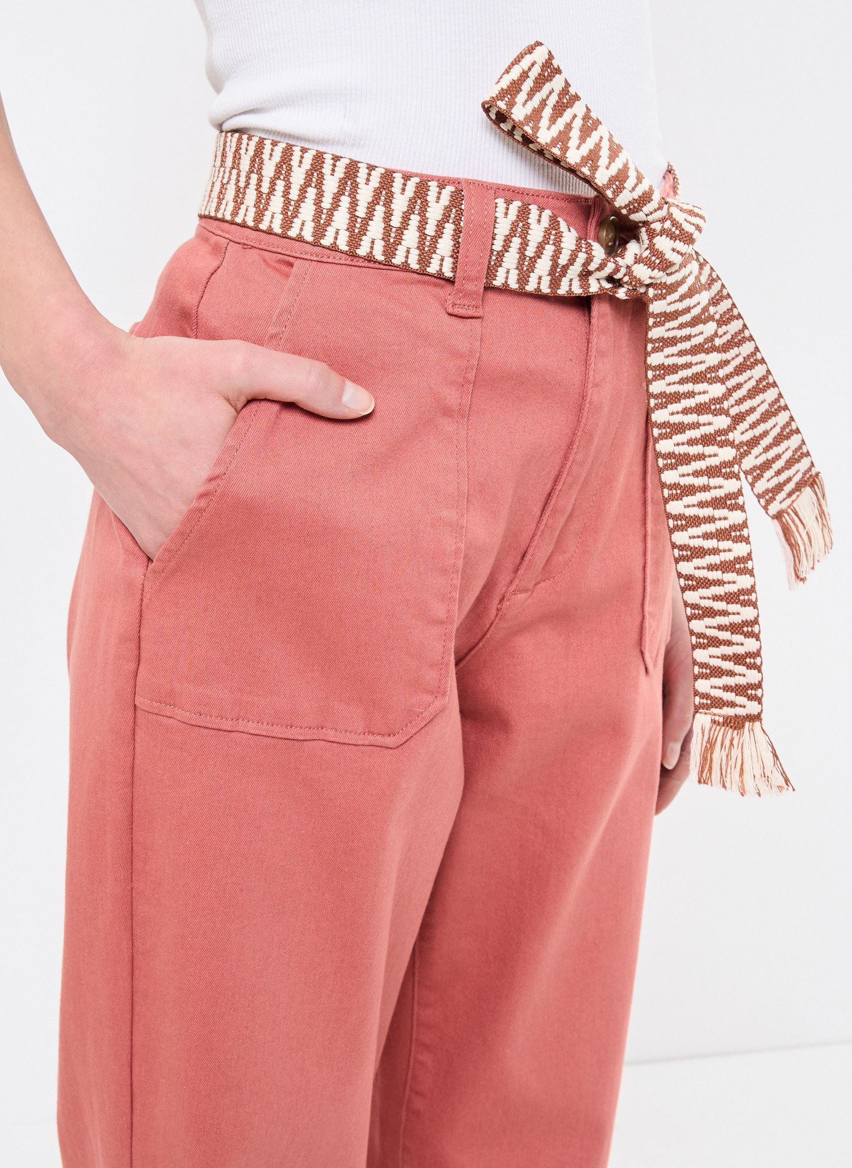 Rechte broeken Marisol dames roze La Petite Etoile Rechte broeken Marisol dames roze VIEUX ROSE