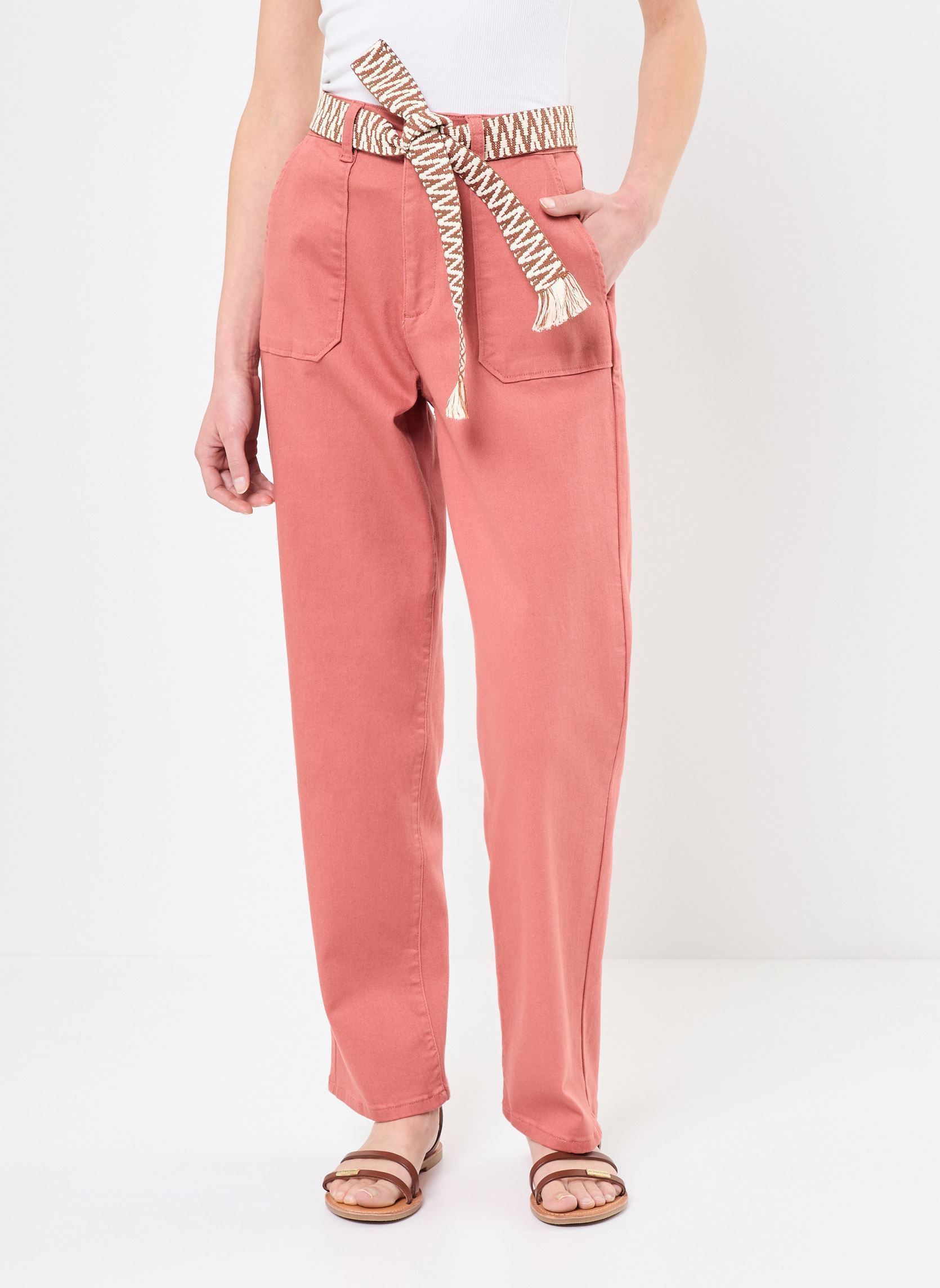 Rechte broeken Marisol dames roze La Petite Etoile Rechte broeken Marisol dames roze VIEUX ROSE