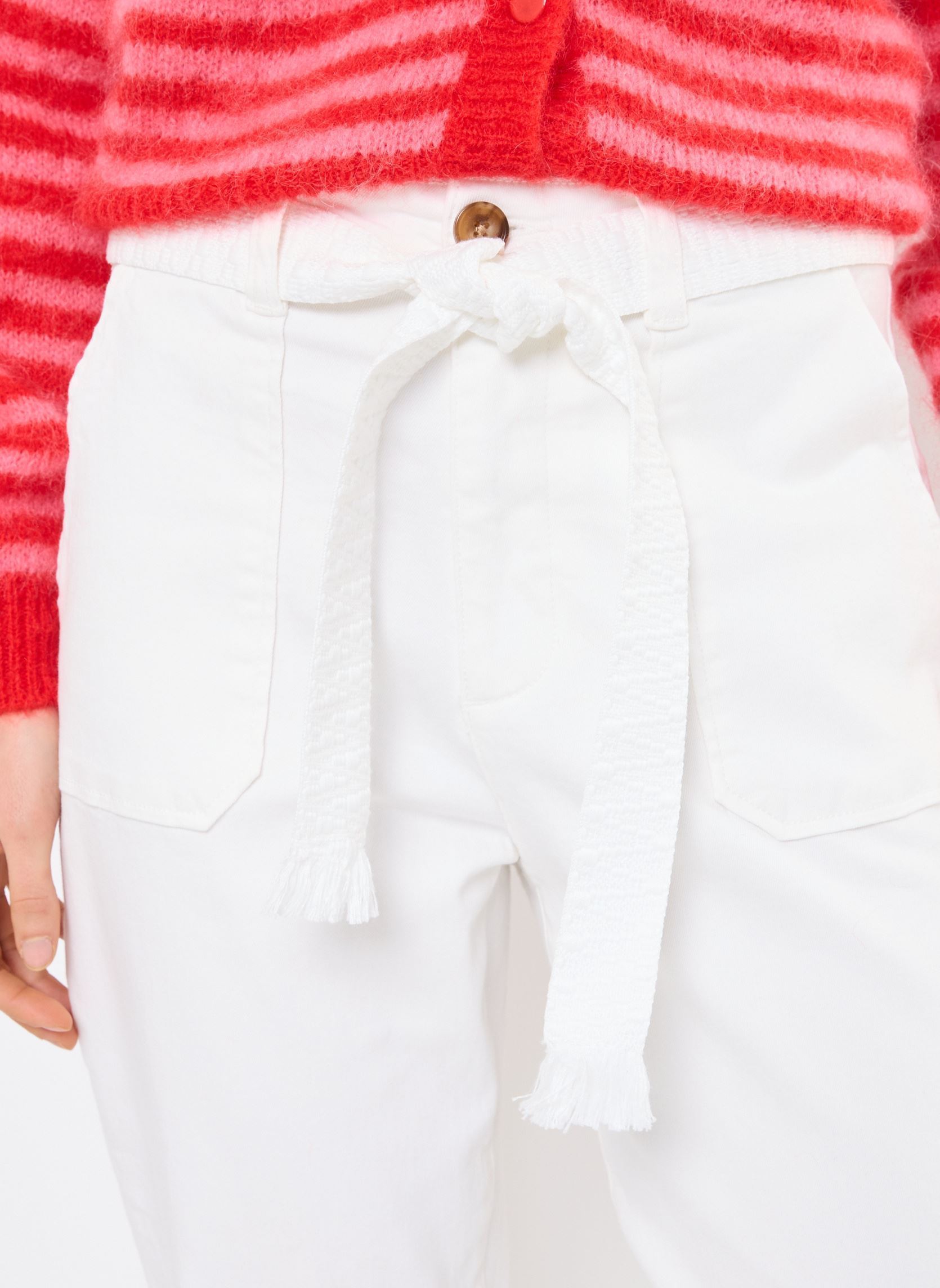 Rechte broeken Marisol dames wit La Petite Etoile Rechte broeken Marisol dames wit BLANC