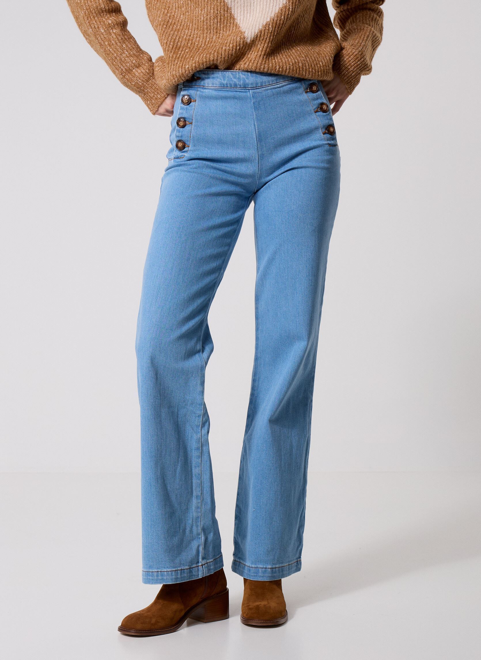 Weite Hosen Paulie damen grau La Petite Etoile Weite Hosen Paulie damen grau Stone