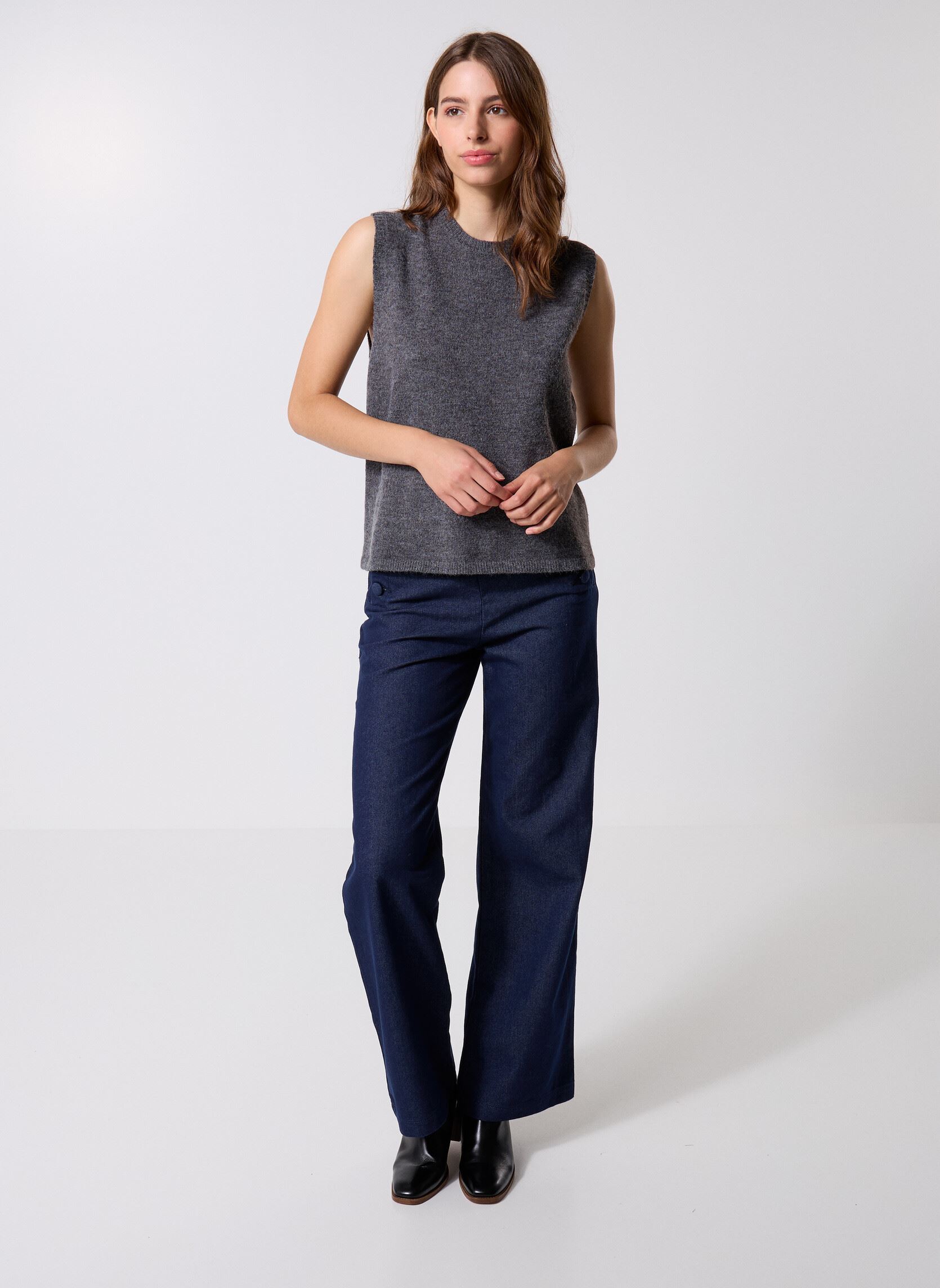 Wijde broeken Paulie dames blauw La Petite Etoile Wijde broeken Paulie dames blauw Brut