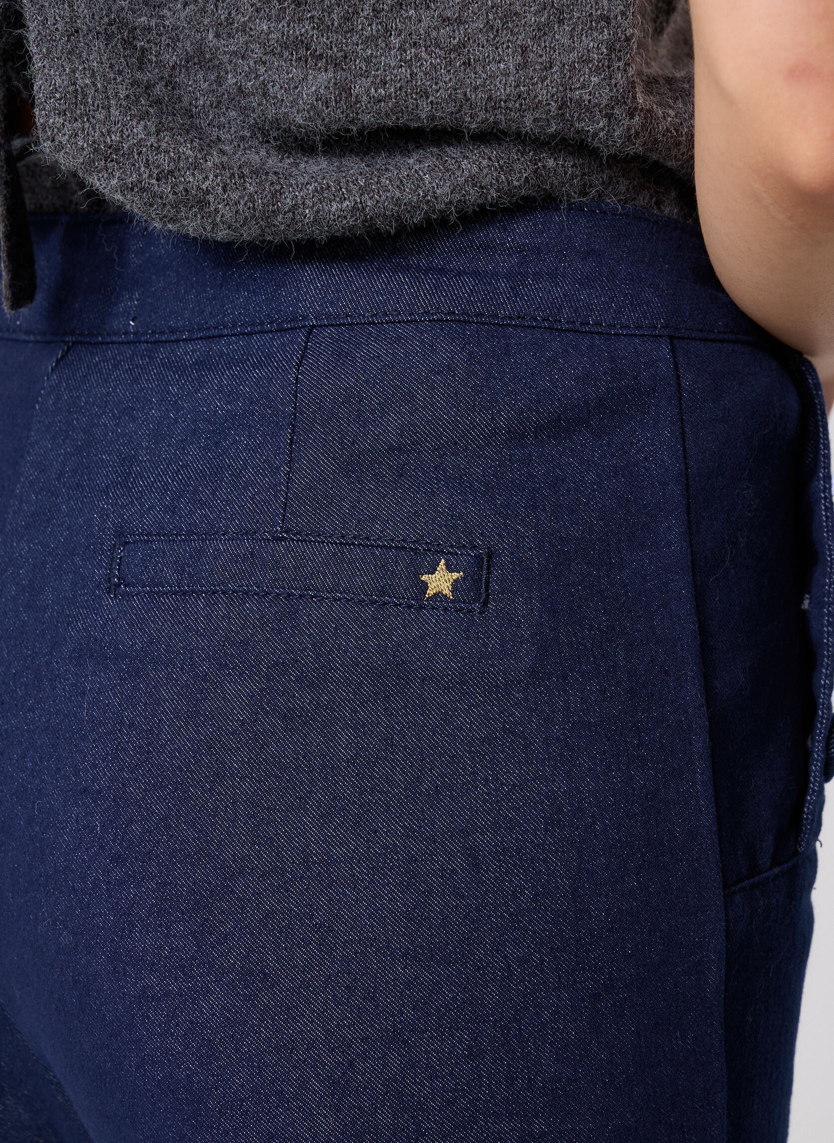 Wijde broeken Paulie dames blauw La Petite Etoile Wijde broeken Paulie dames blauw Brut