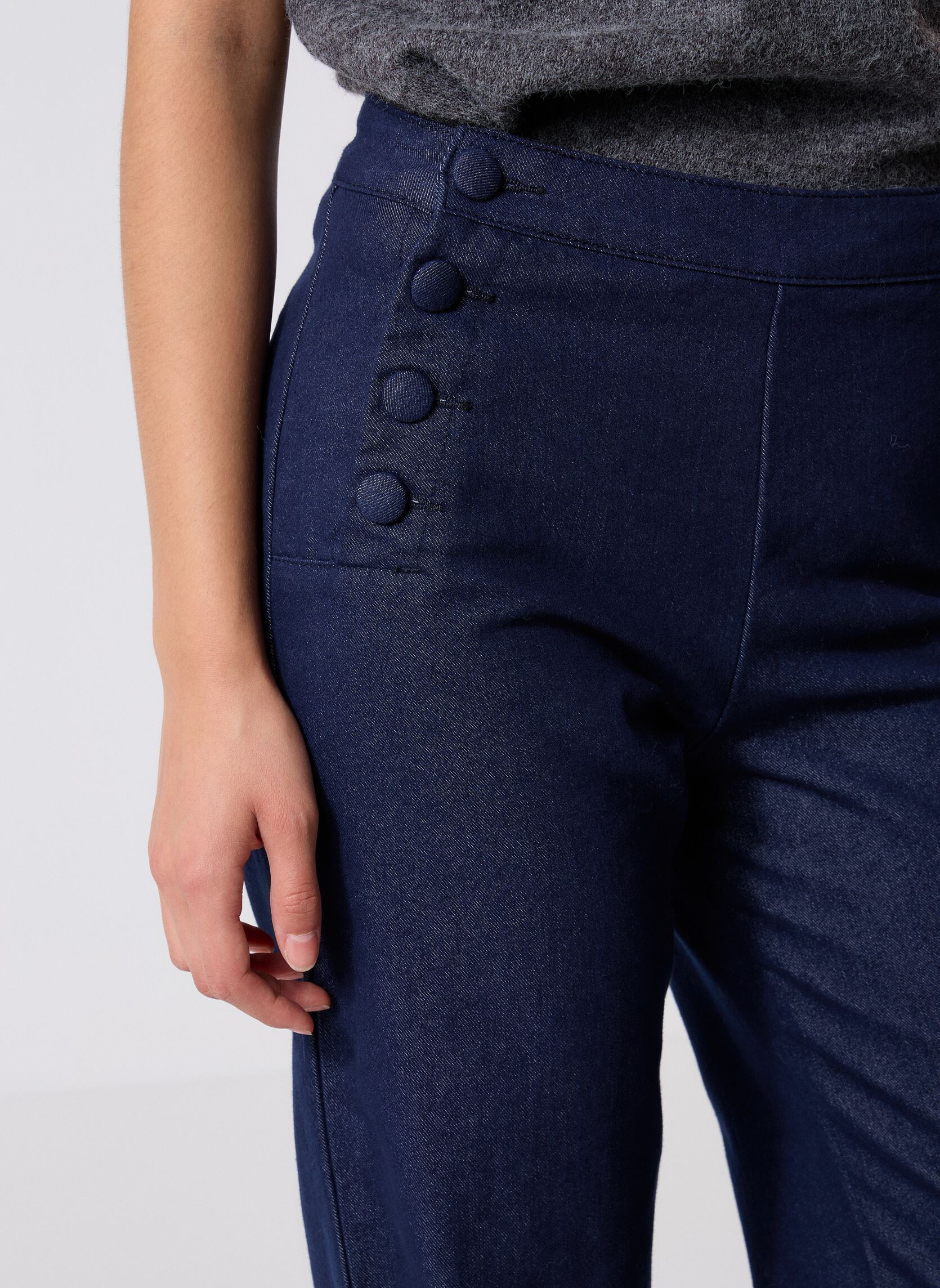 Wijde broeken Paulie dames blauw La Petite Etoile Wijde broeken Paulie dames blauw Brut
