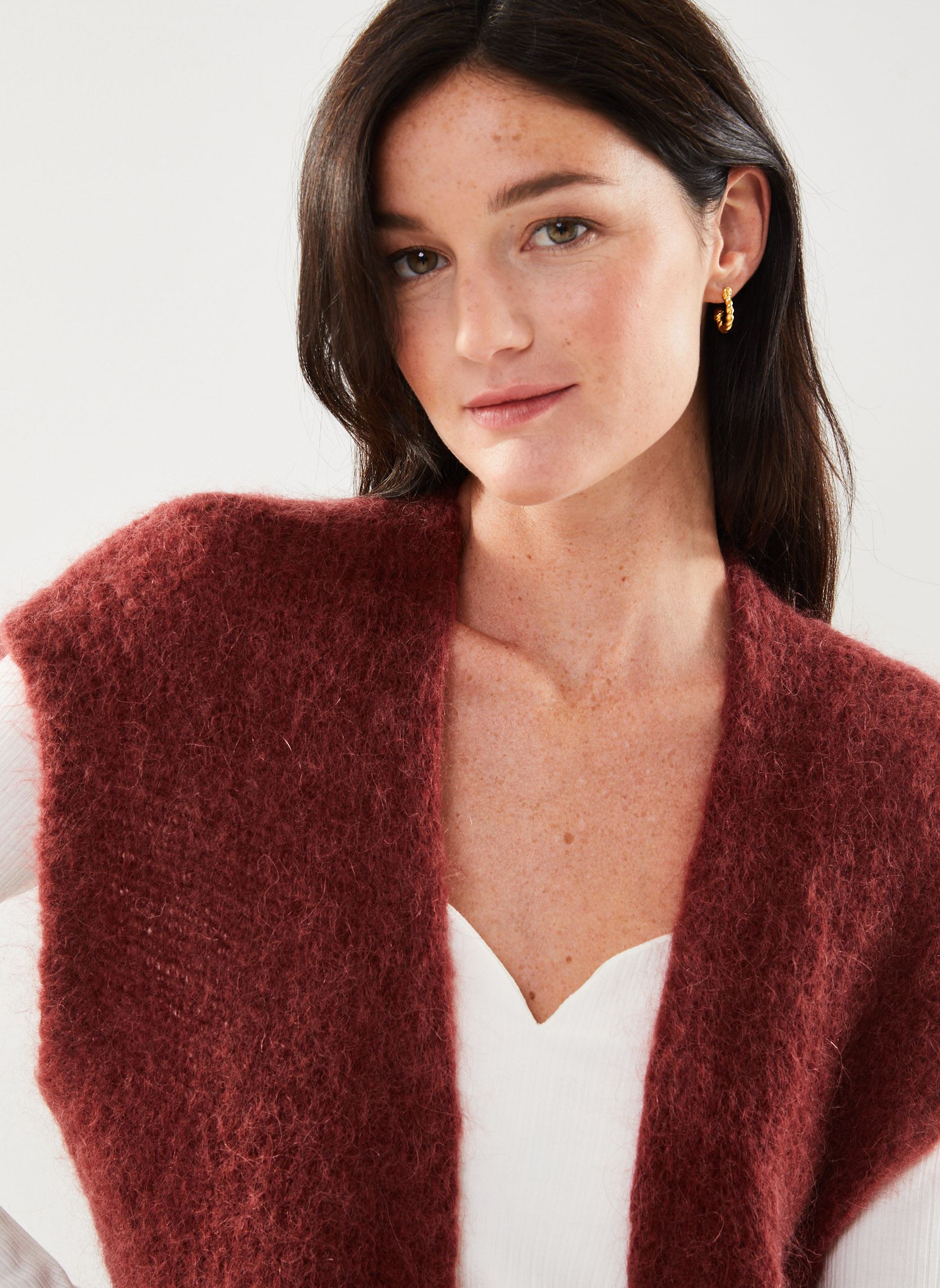 Gilets Sade femme bordeaux La Petite Etoile Gilets Sade femme bordeaux Framboise
