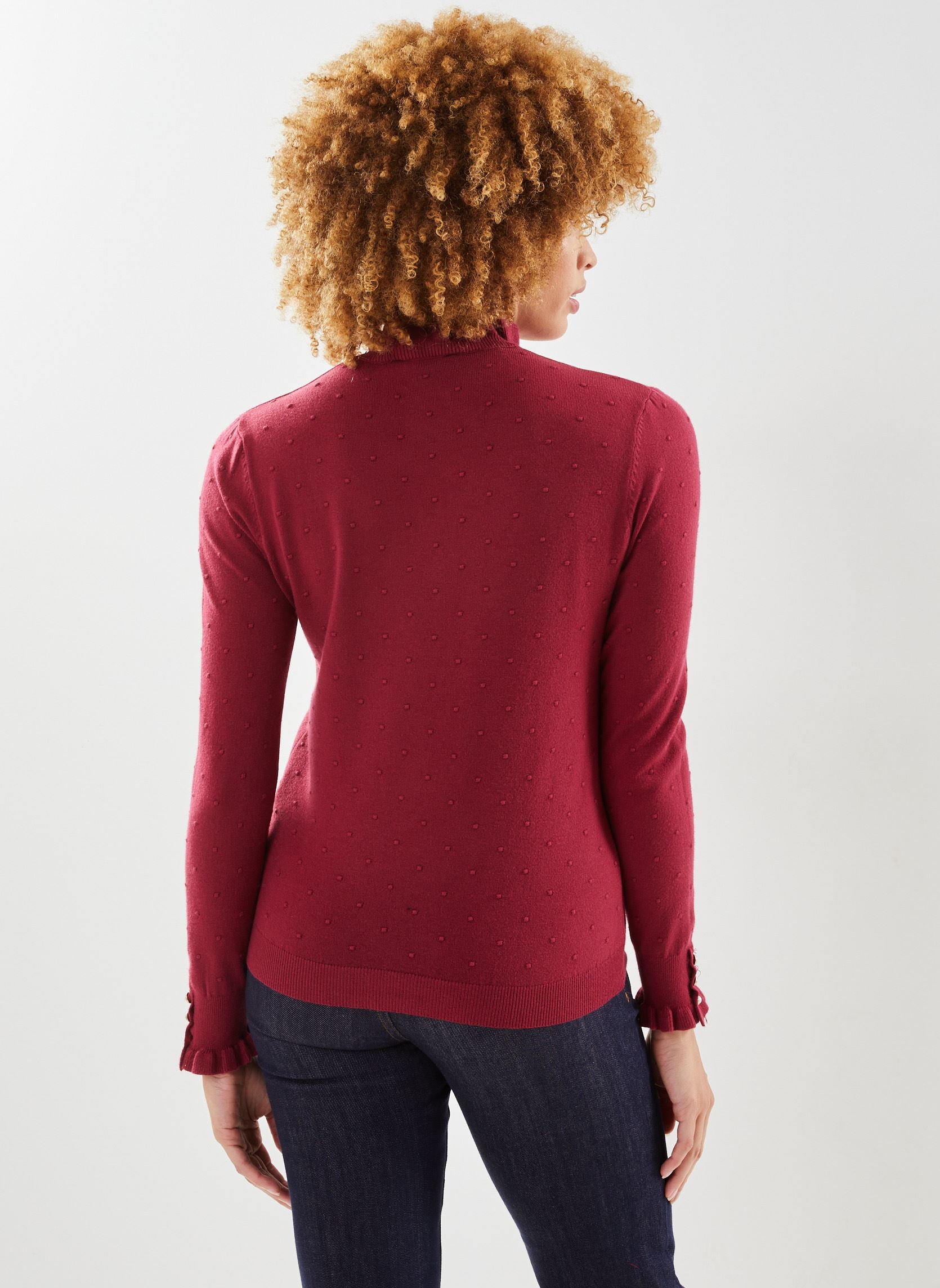 Pulls Solferinos femme bordeaux La Petite Etoile Pulls Solferinos femme bordeaux Framboise