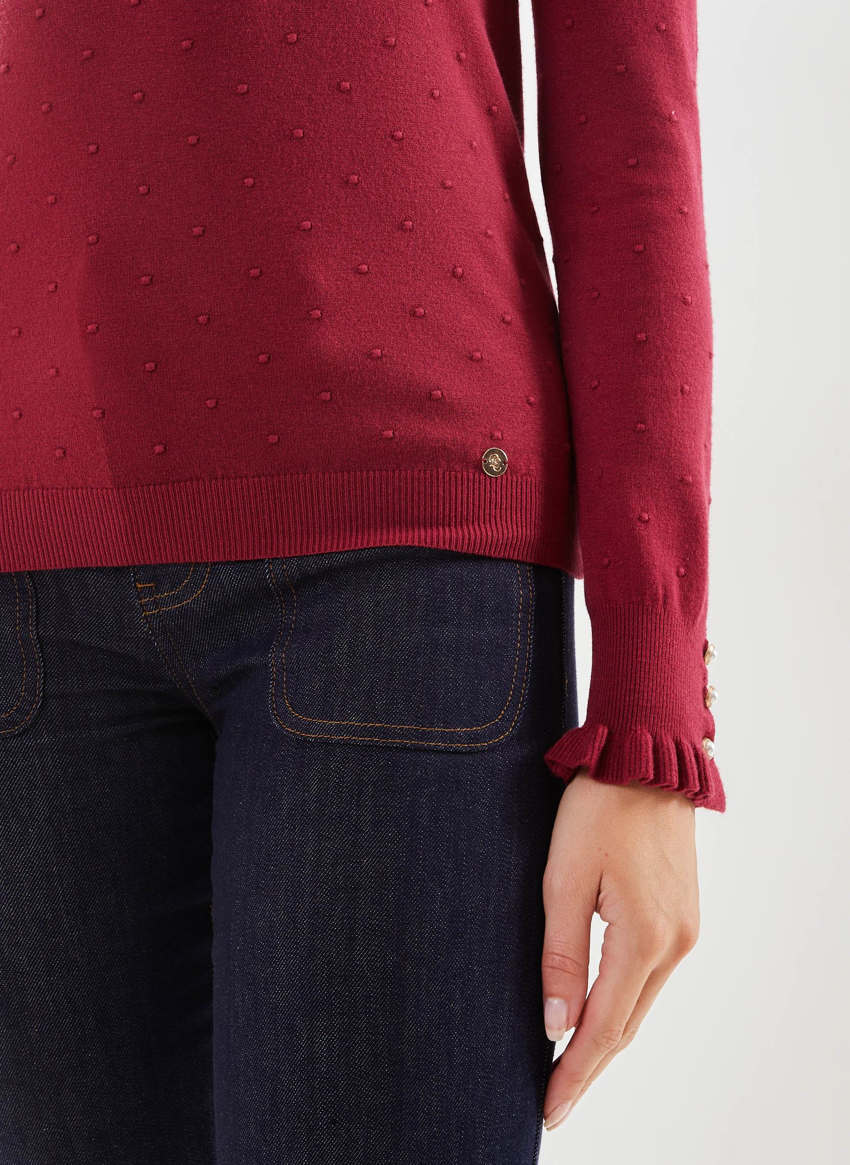 Pulls Solferinos femme bordeaux La Petite Etoile Pulls Solferinos femme bordeaux Framboise