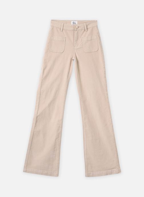 La Petite Etoile Pantalons droit Sonny Velours femme beige